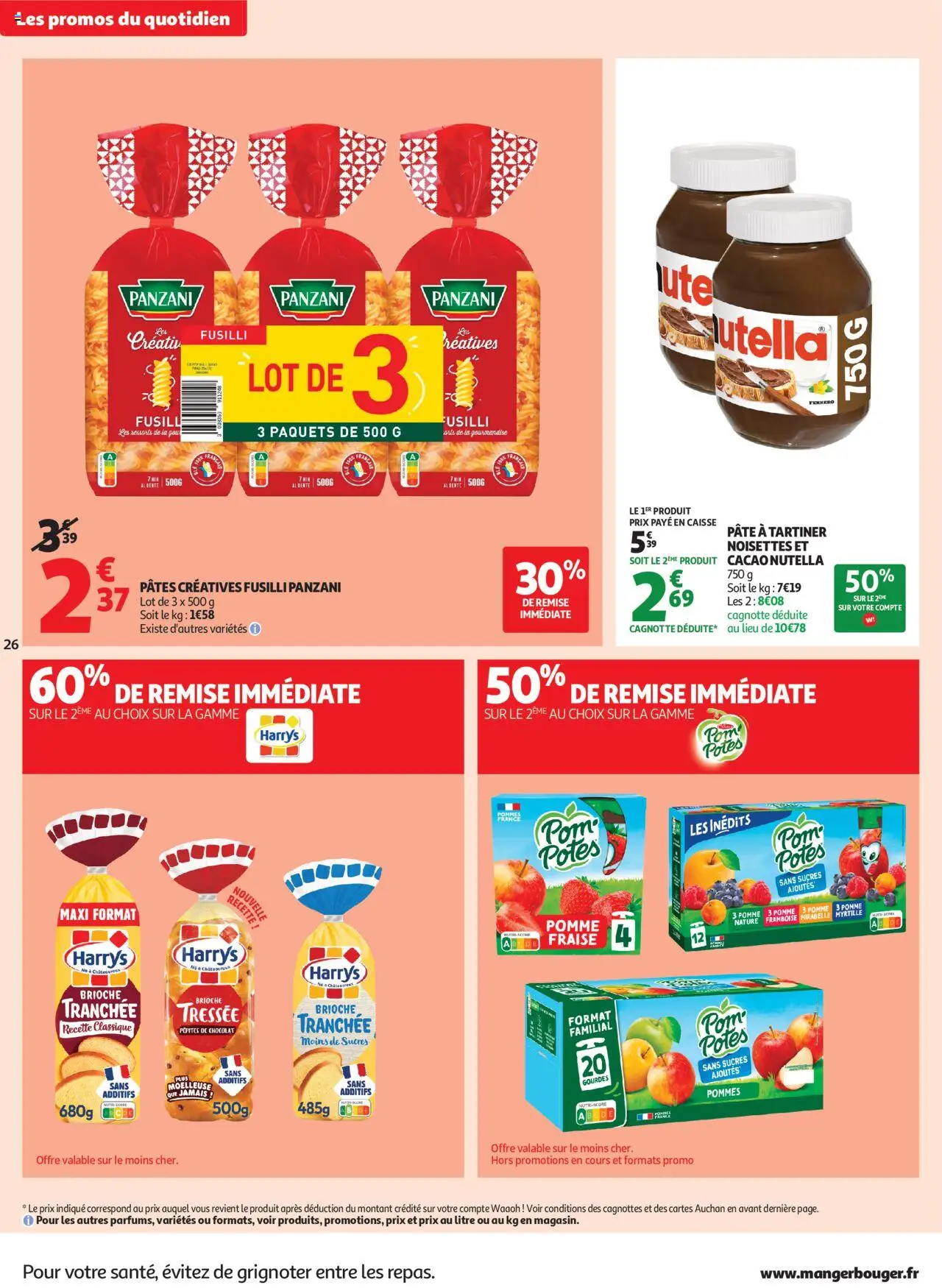  | Page: 26 | Produits: Framboise, Fusilli, Pâte à tartiner, Pâtes