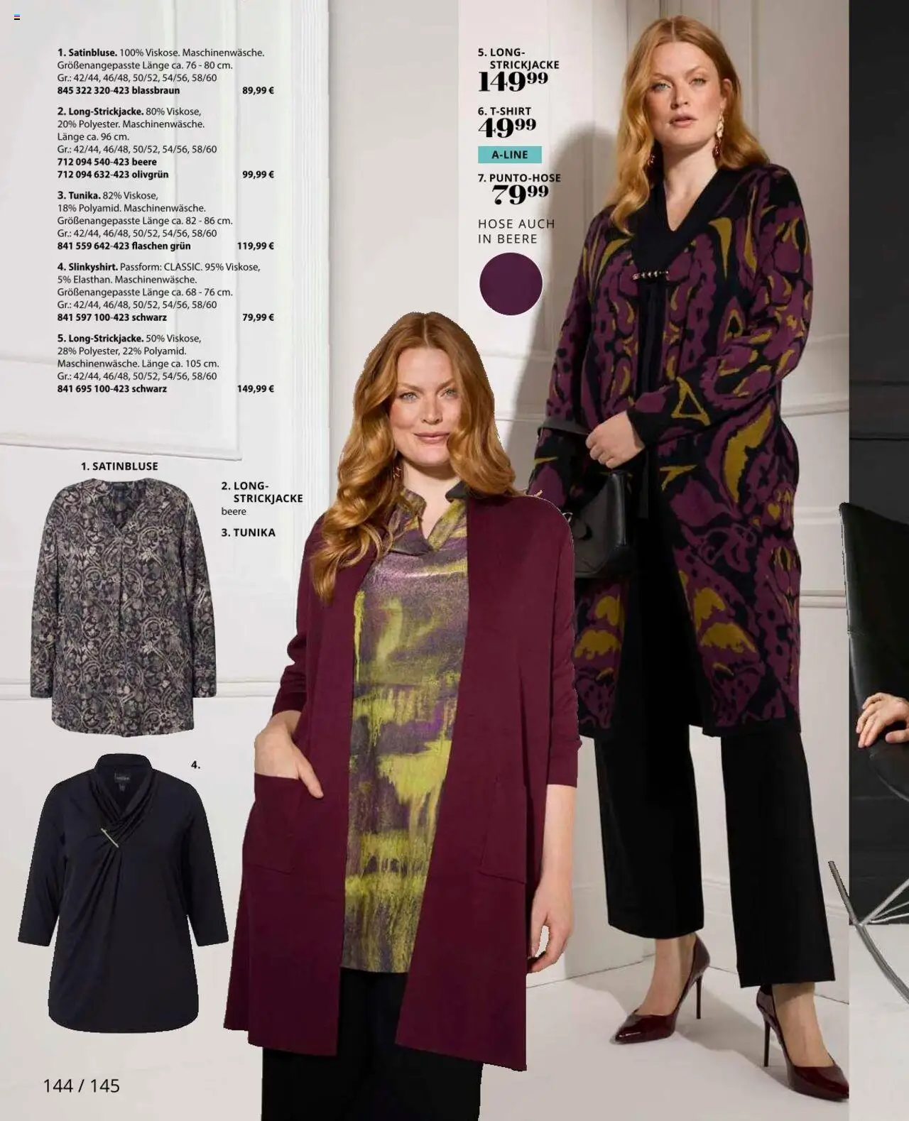 Ulla Popken Prospekt 	 – gültig ab 01.10.2025 | Seite: 144 | Produkte: Hose, Strickjacke