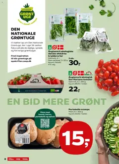 Super Brugsen Tilbudsavis gyldig fra 15.08.2025 | Side: 8 | Produkter: Svampe, Pizza, Tomater, Spinat