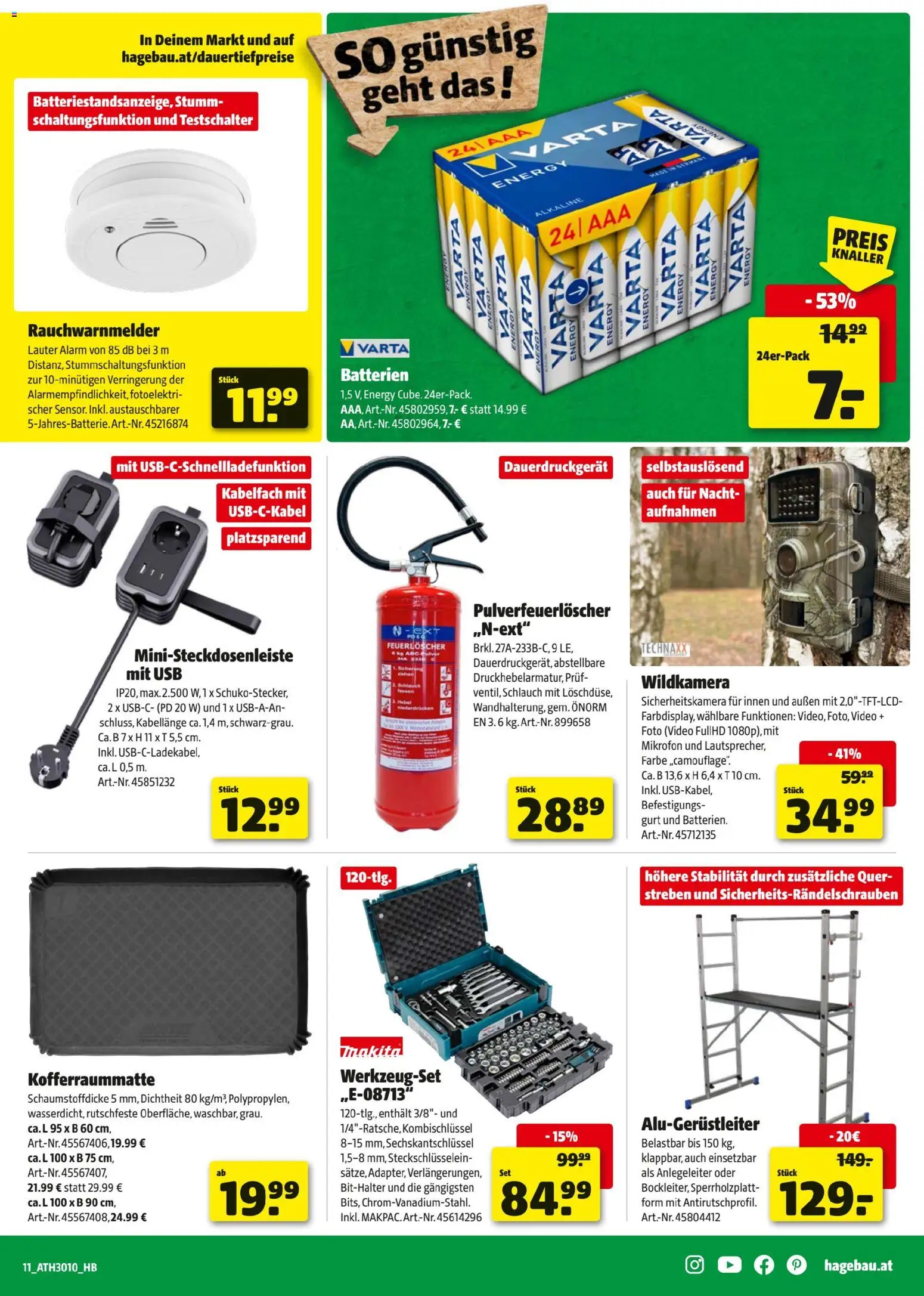 Hagebau Flugblatt gültig ab 24.02.2026 | Seite: 11 | Produkte: Video, Mikrofon, USB