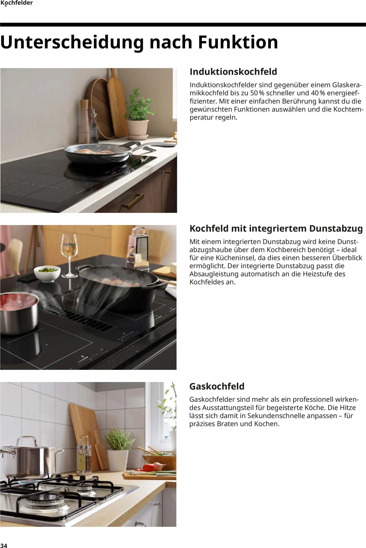 Ikea Elektrogeräte – gültig ab 10.04.2026 | Seite: 34 | Produkte: Kochfeld, Dunstabzug