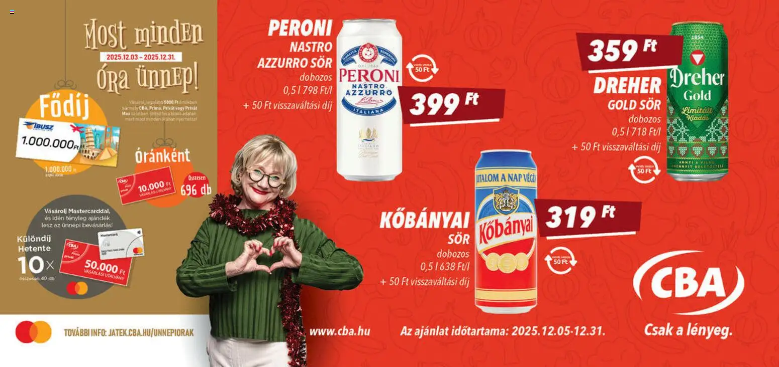 CBA akciós ujság - amely érvényes a következő dátumtól: 05.12.2025 | Oldal: 5
