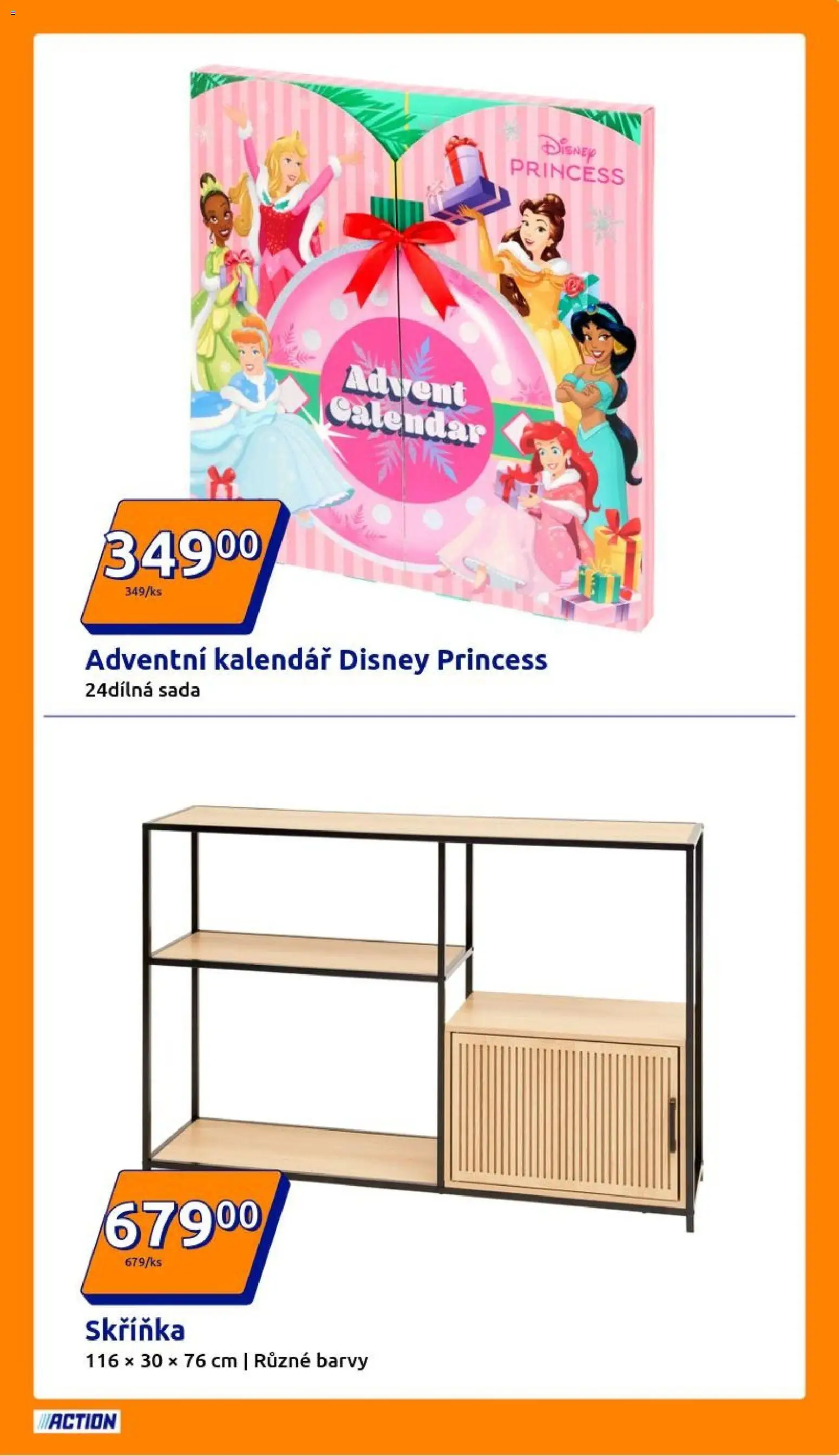 Action leták od 29.10.2025 | Strana: 17 | Produkty: Adventní kalendář, Kalendář, Skříňka, Barvy