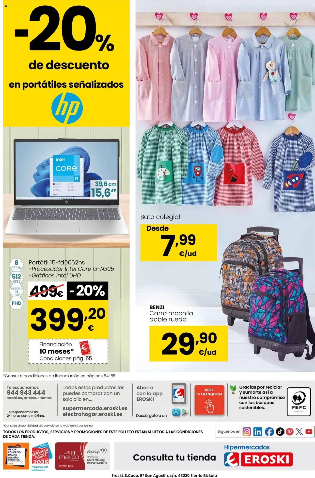 Eroski - Vuelta al cole │ válido desde el 21.08.2025 | Página: 56 | Productos: Mochila, Té