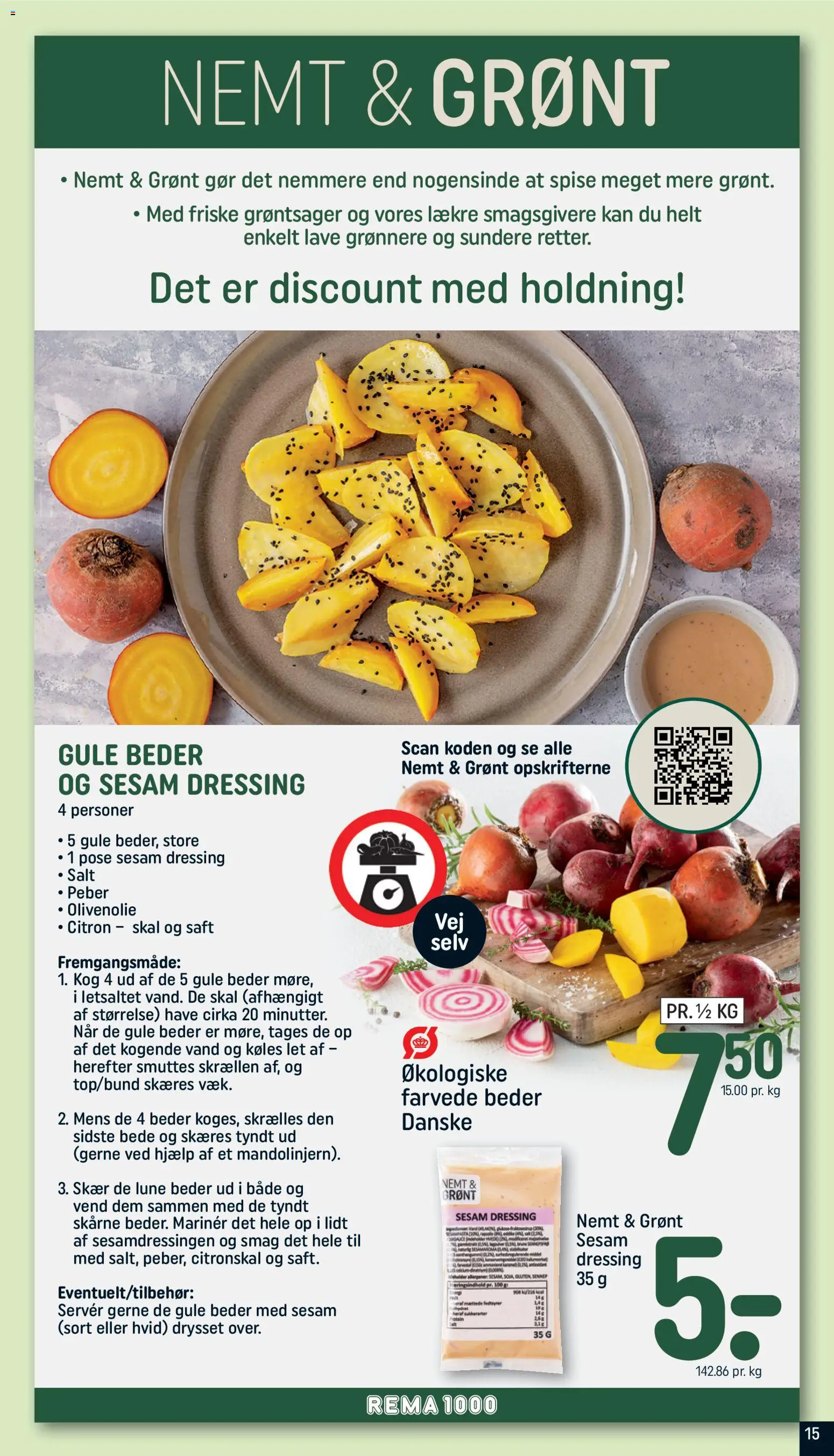 Rema 1000 tilbudsavis – gyldig fra 30.11.2025 | Side: 15 | Produkter: Dressing, Salt, Peber, Olivenolie