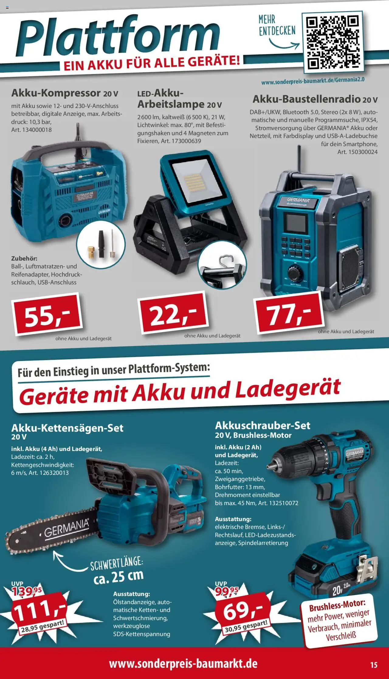 Sonderpreis Baumarkt Prospekt 	 - gültig ab dem 30.08.2025 | Seite: 15 | Produkte: Ladegerät