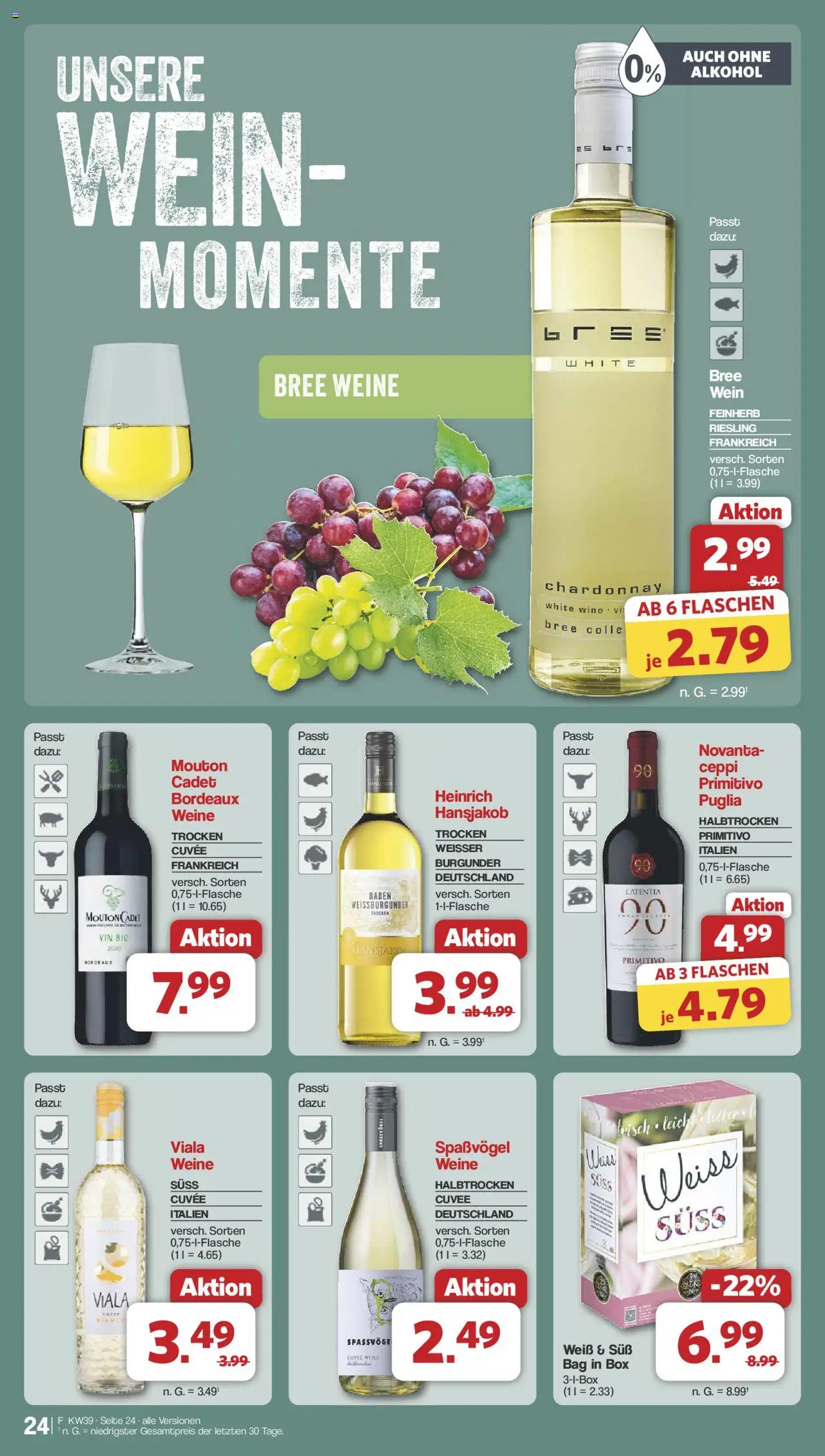 Famila Nordwest Prospekt 	 – gültig ab 22.09.2025 | Seite: 28 | Produkte: Box, Bree, Wein