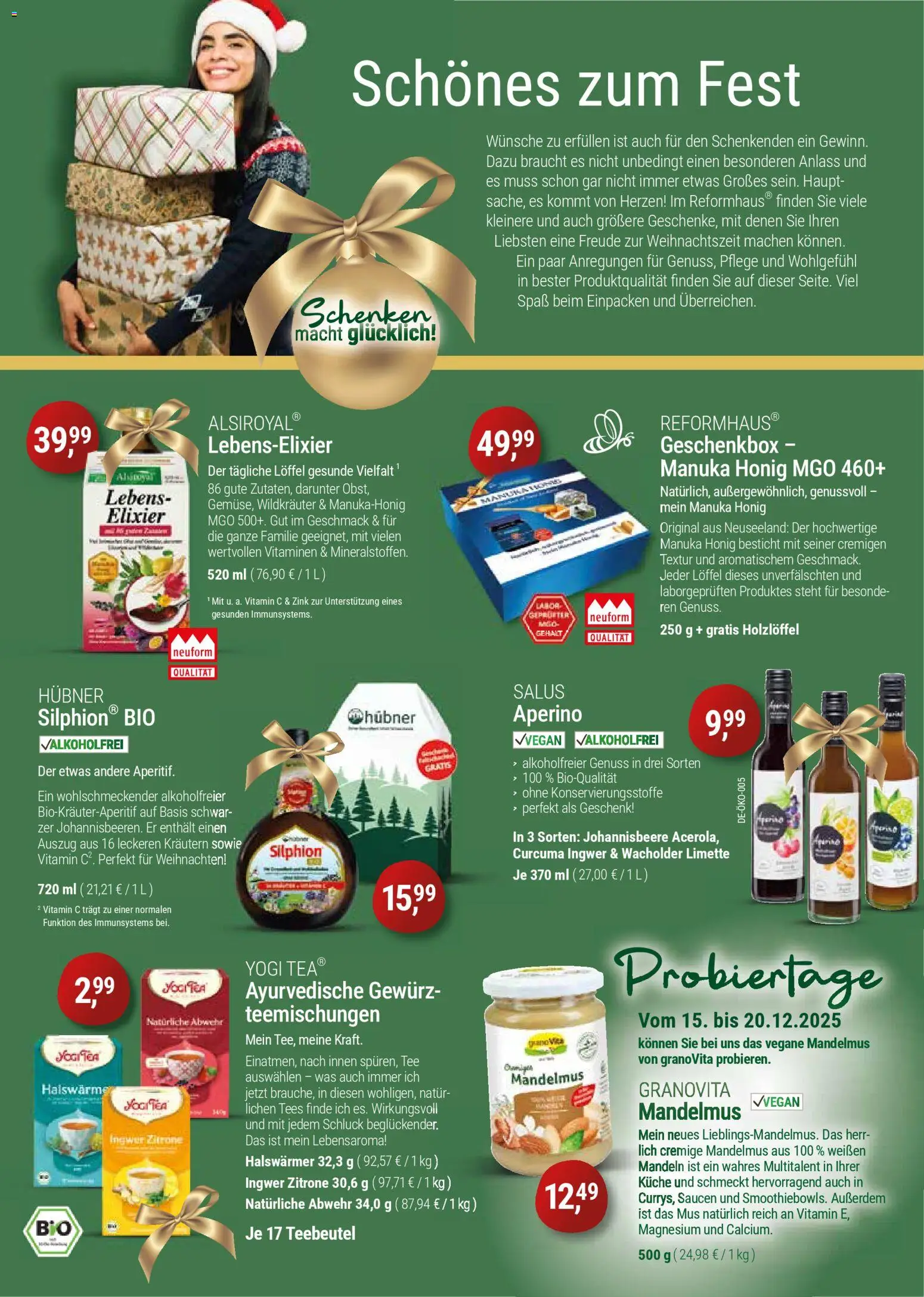 Reformhaus Bacher Prospekt 	 – gültig ab 01.12.2025 | Seite: 3 | Produkte: Küche, Mandeln, Zitrone, Tee