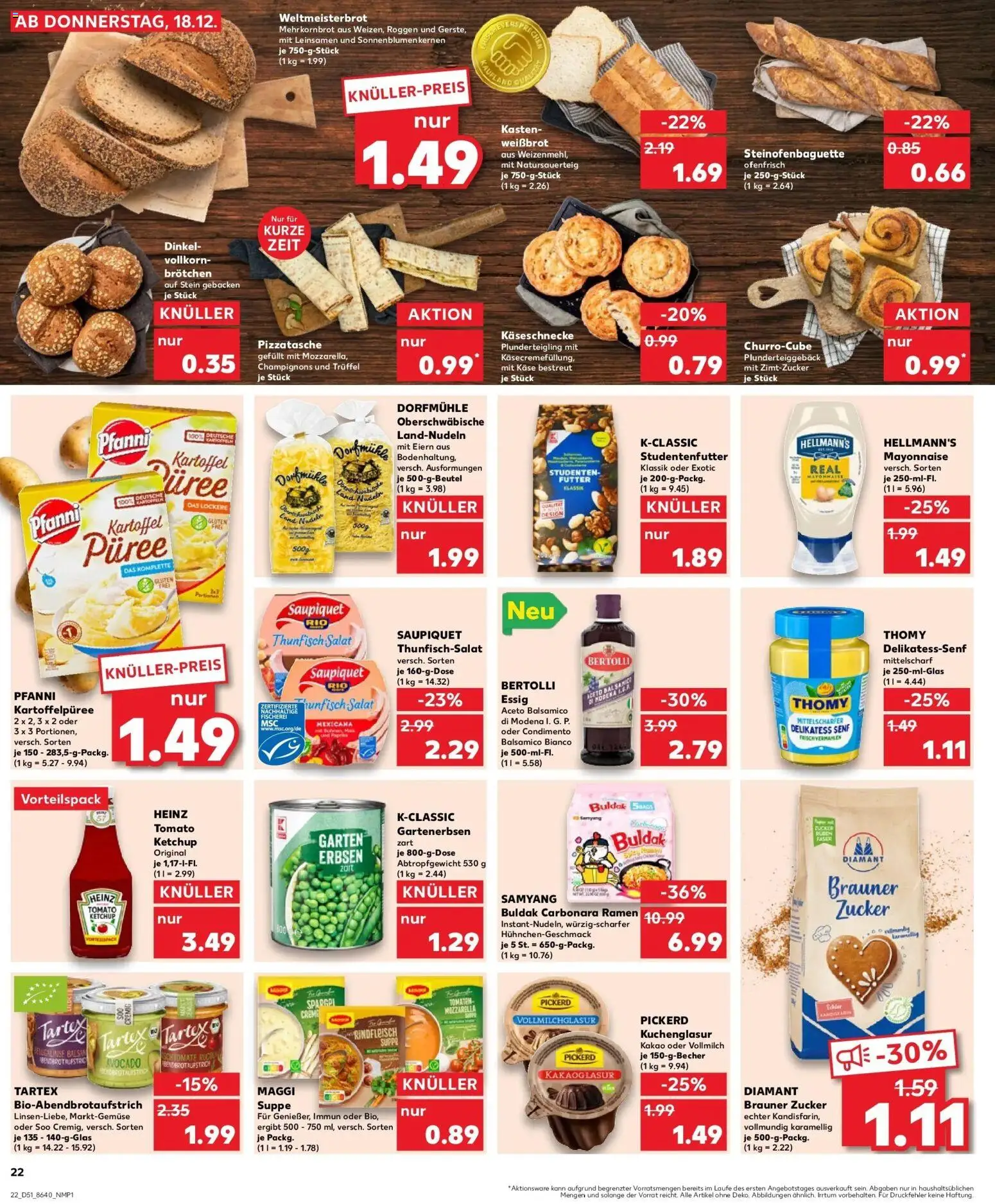 Kaufland prospekt Wuppertal	 – gültig ab 22.12.2025 | Seite: 22 | Produkte: Mozzarella, Creme, Mayonnaise, Salat