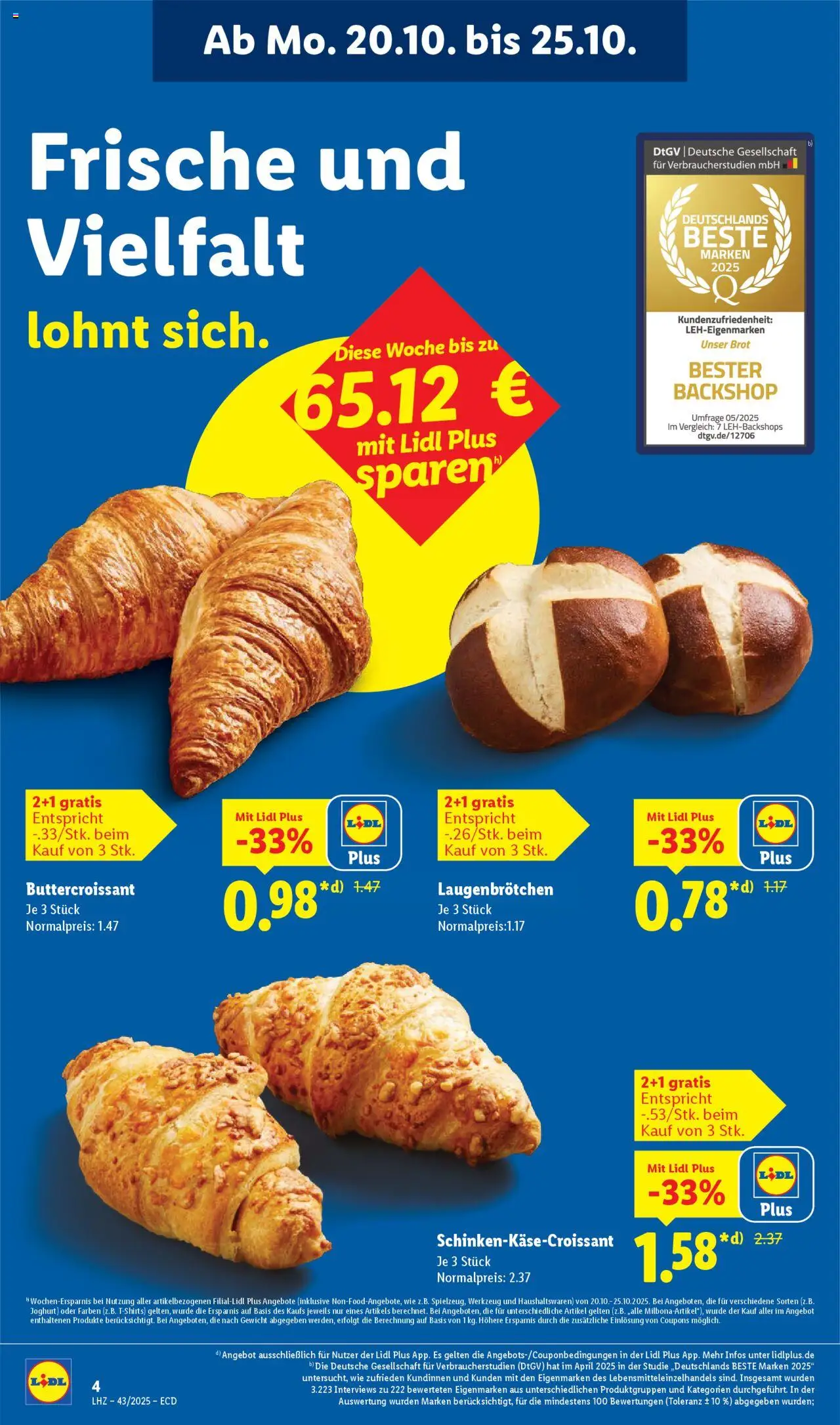 Lidl - Prospekt – gültig ab 20.10.2025 | Seite: 10 | Produkte: Gewicht, Joghurt, Brot