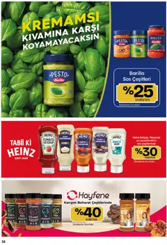 26.03.2026 tarihinden itibaren geçerli olan Migros kataloğu önizlemesi | Sayfa: 38 | Ürünler: Baharat, Mayonez, Sos