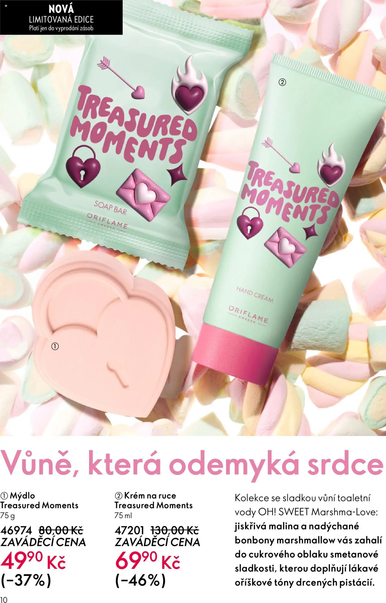 Oriflame katalog č.02/2026 od 21.01.2026 | Strana: 10 | Produkty: Krém na ruce, Mýdlo, Marshmallow, Bonbóny