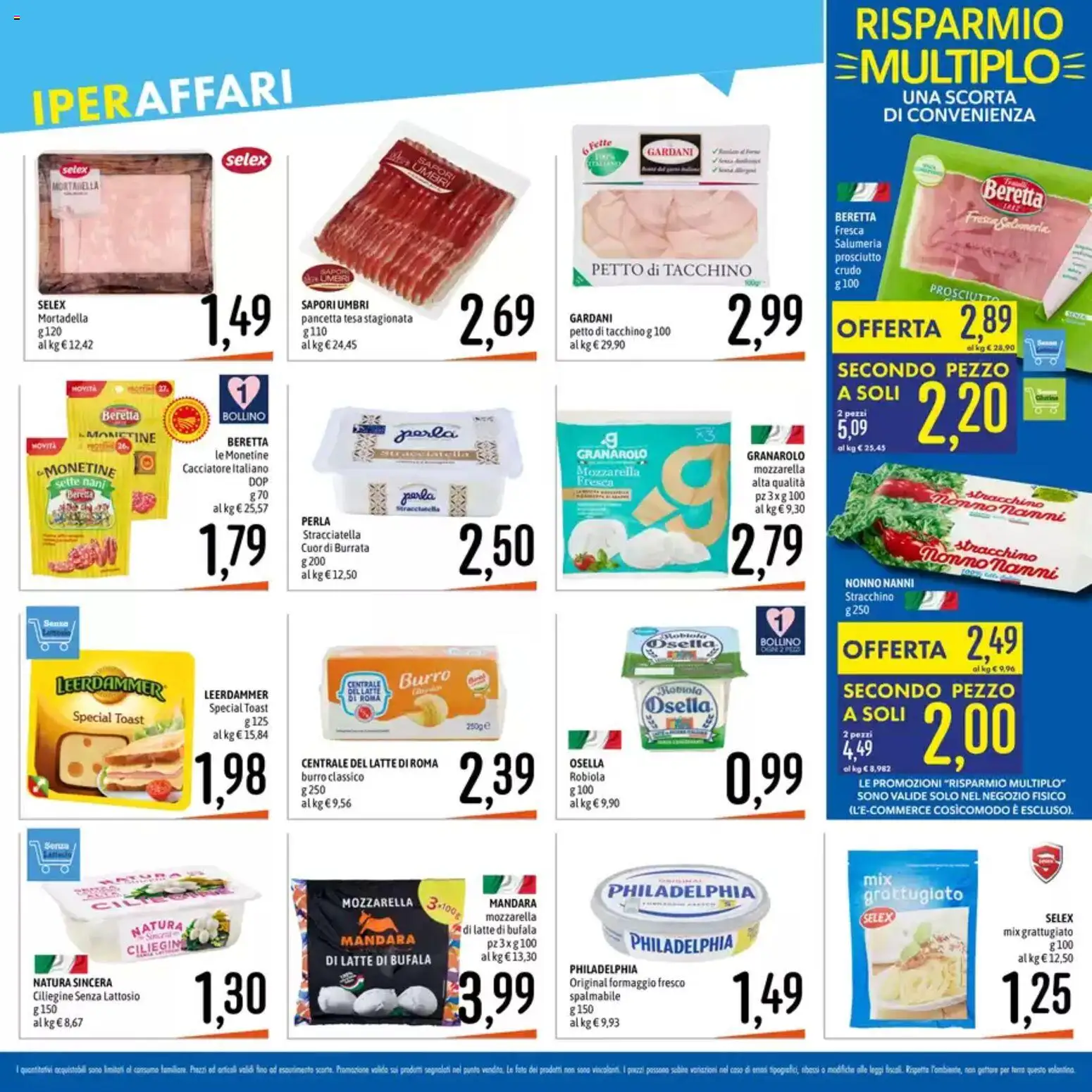 Volantino Emisfero del 20.04.2026 | Pagina: 14 | Prodotti: Pancetta, Tacchino, Mozzarella, Burrata