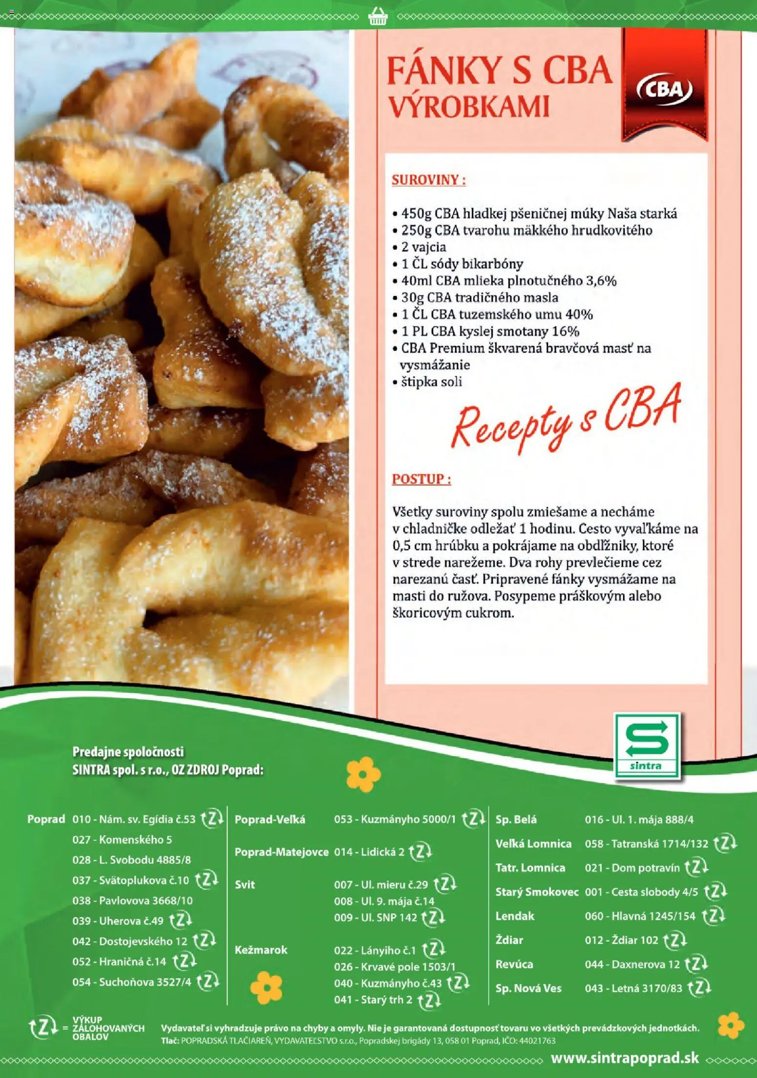 Nové Sintra akcie – leták je platný od 05.03.2026 | Strana: 26 | Produkty: Vajcia