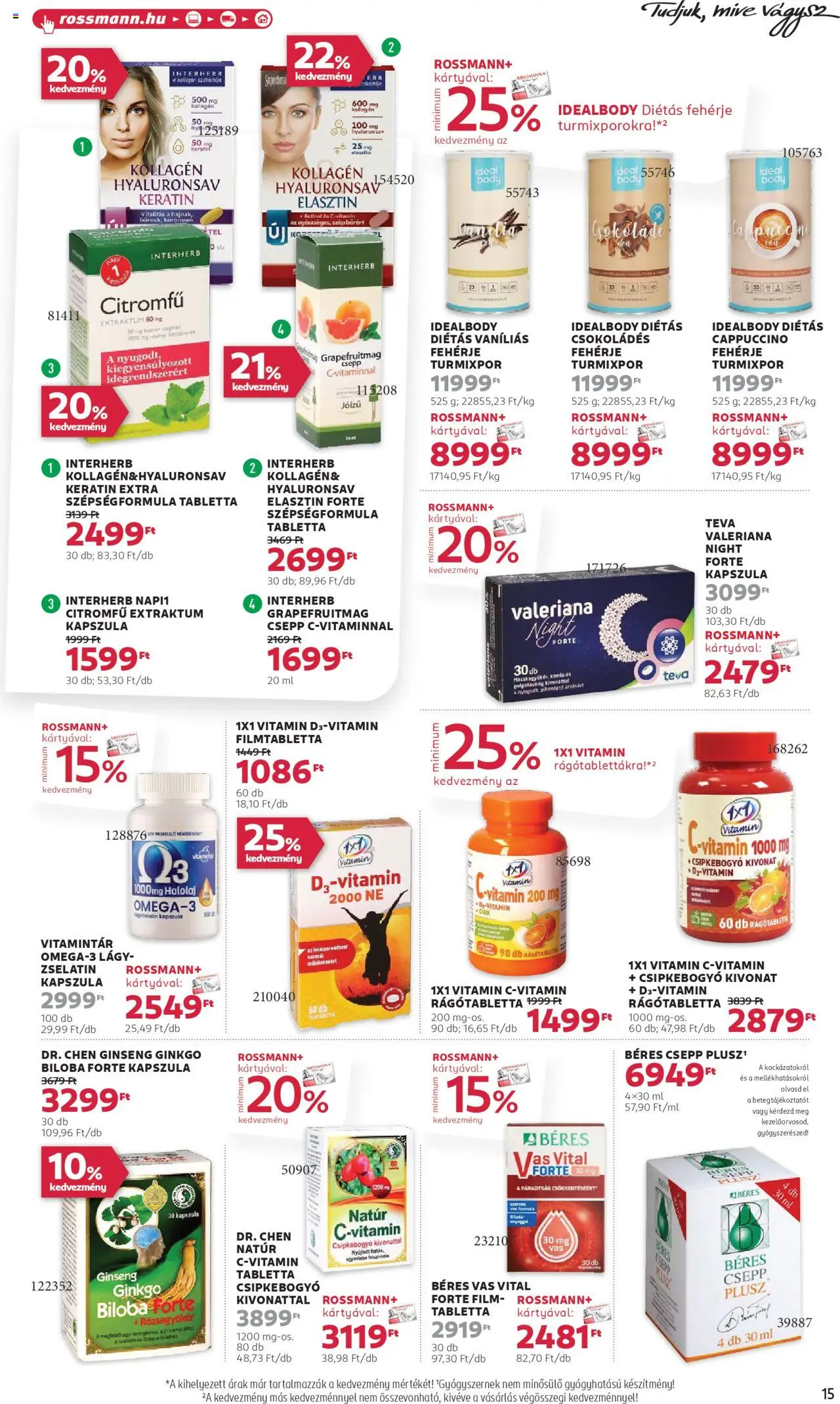 Rossmann akciós ujság - amely érvényes a következő dátumtól: 22.09.2025 | Oldal: 17 | Termékek: Vitamin d, Protein, Fehérje, Vitamin c