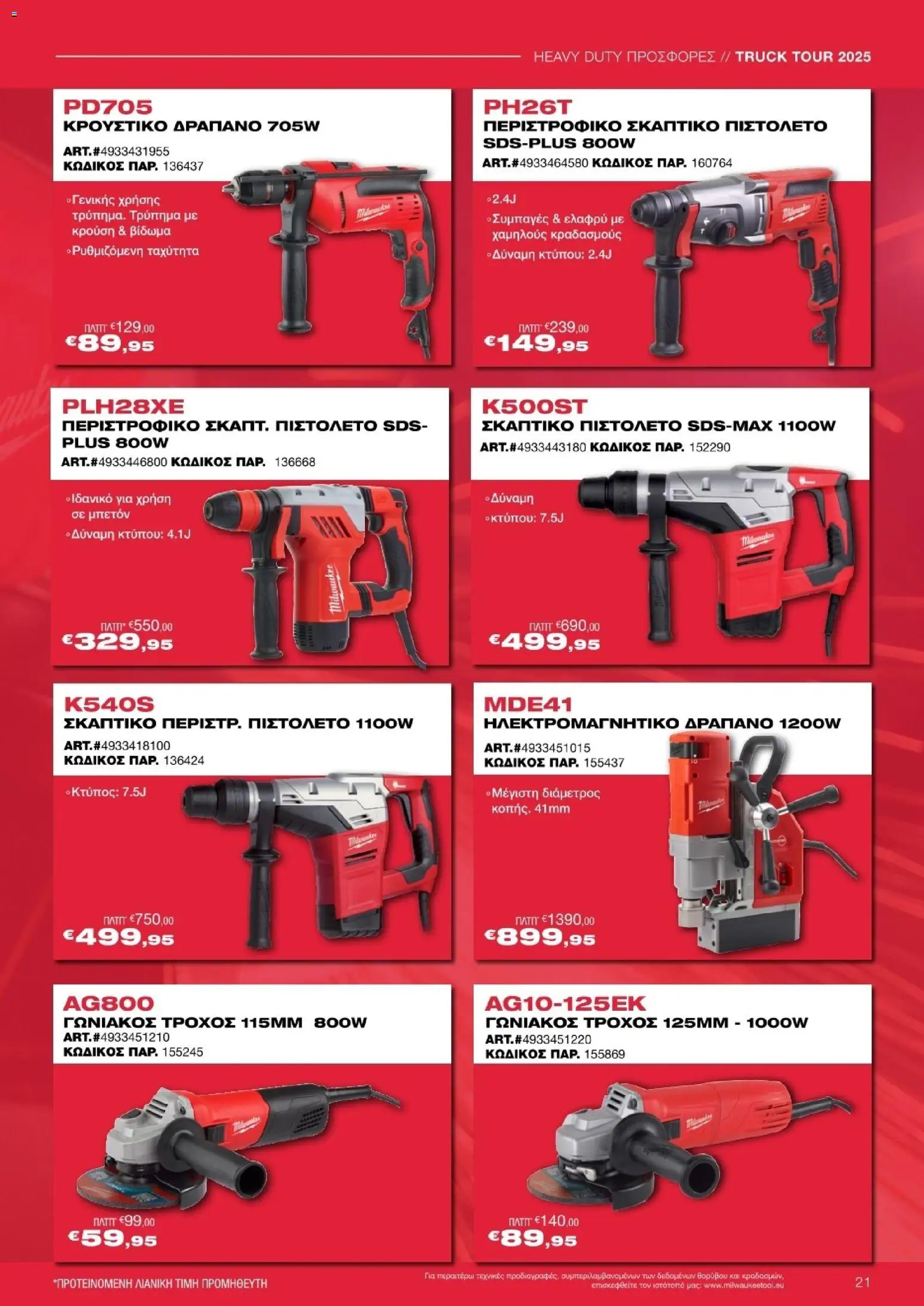 Mr.Bricolage - Milwaukee – σε ισχύ από 21.11.2025 | Σελίδα: 21