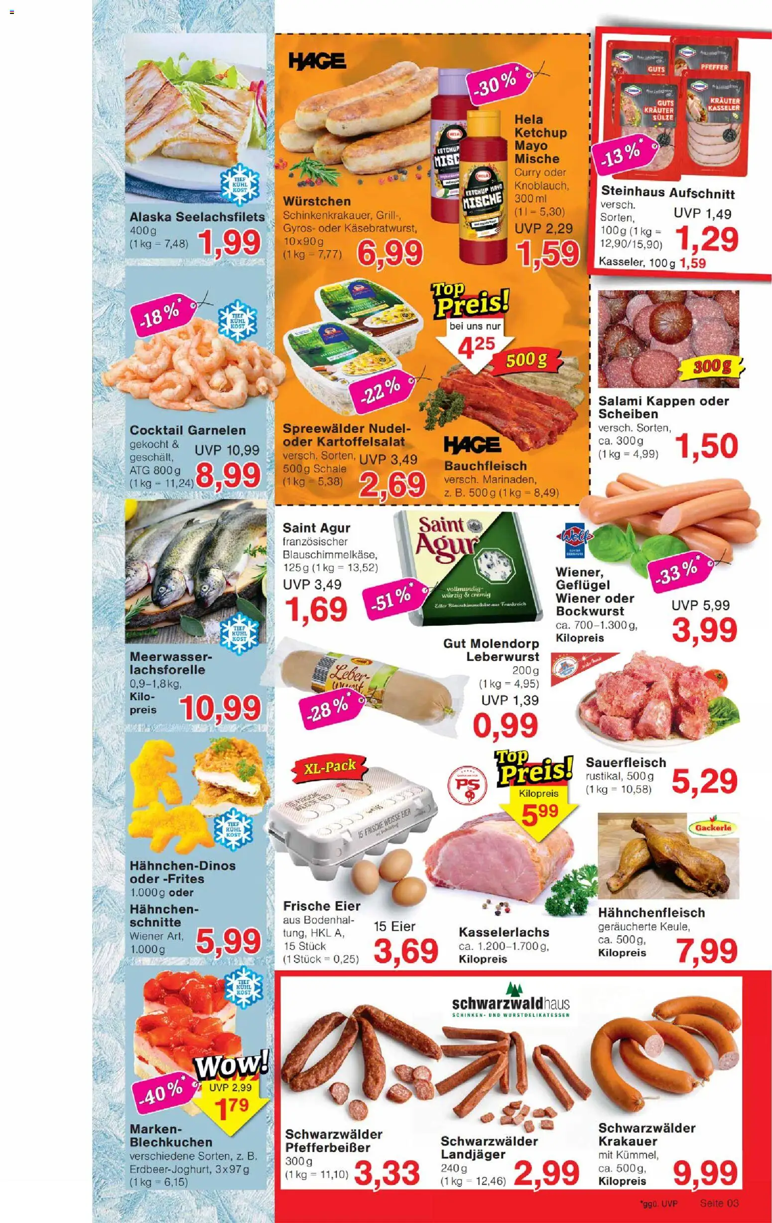 Wiglo Wunderland Prospekt 	 – gültig ab 16.03.2026 | Seite: 3 | Produkte: Grill, Hahnchen, Pfeffer, Salami