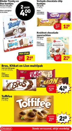  | Pagina: 48 | Producten: Koekjes, Kinder, Repen, Chocolade