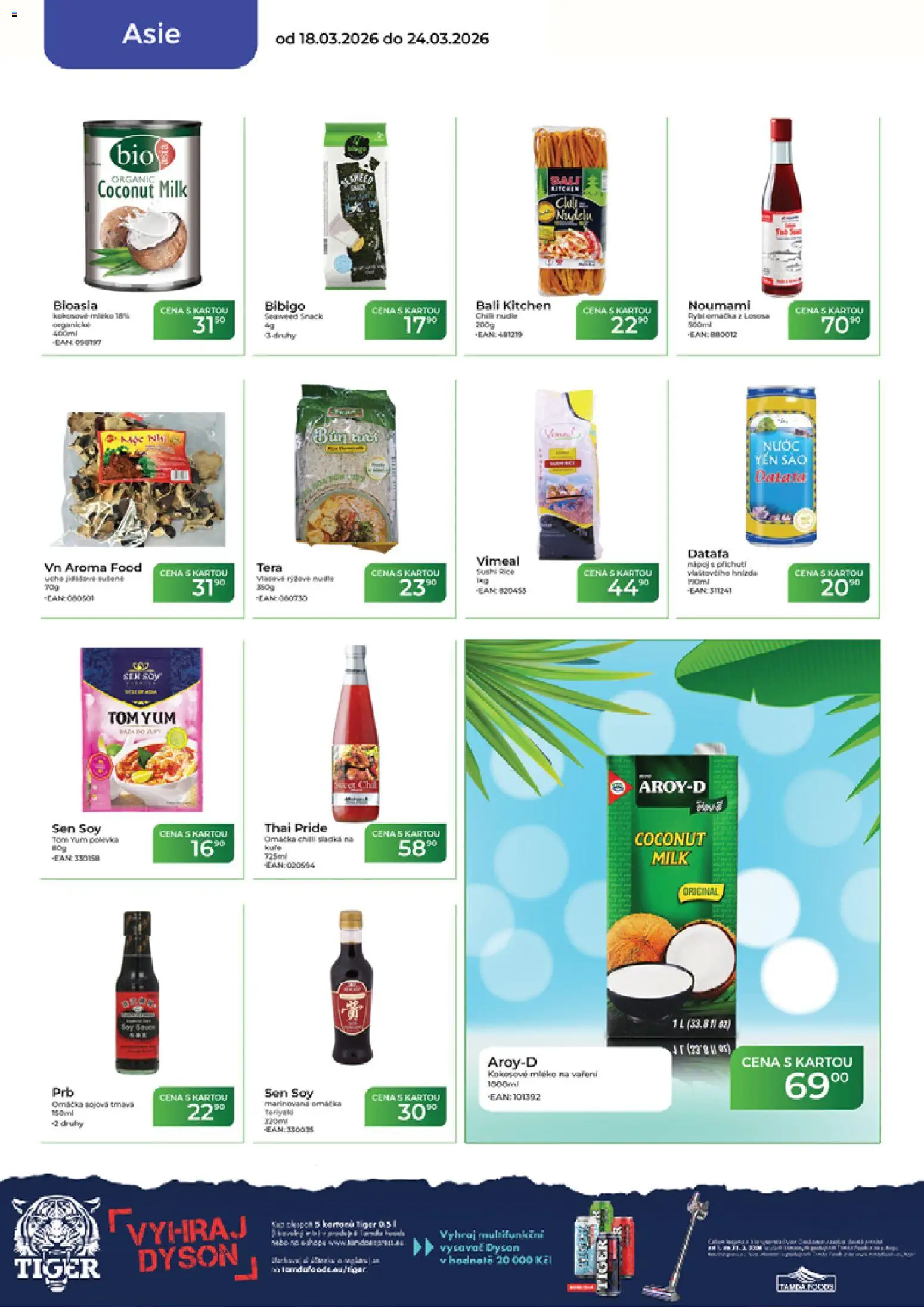 Tamda Foods leták od 18.03.2026 | Strana: 46 | Produkty: Mléko, Vysavač, Rybí omáčka, Nudle