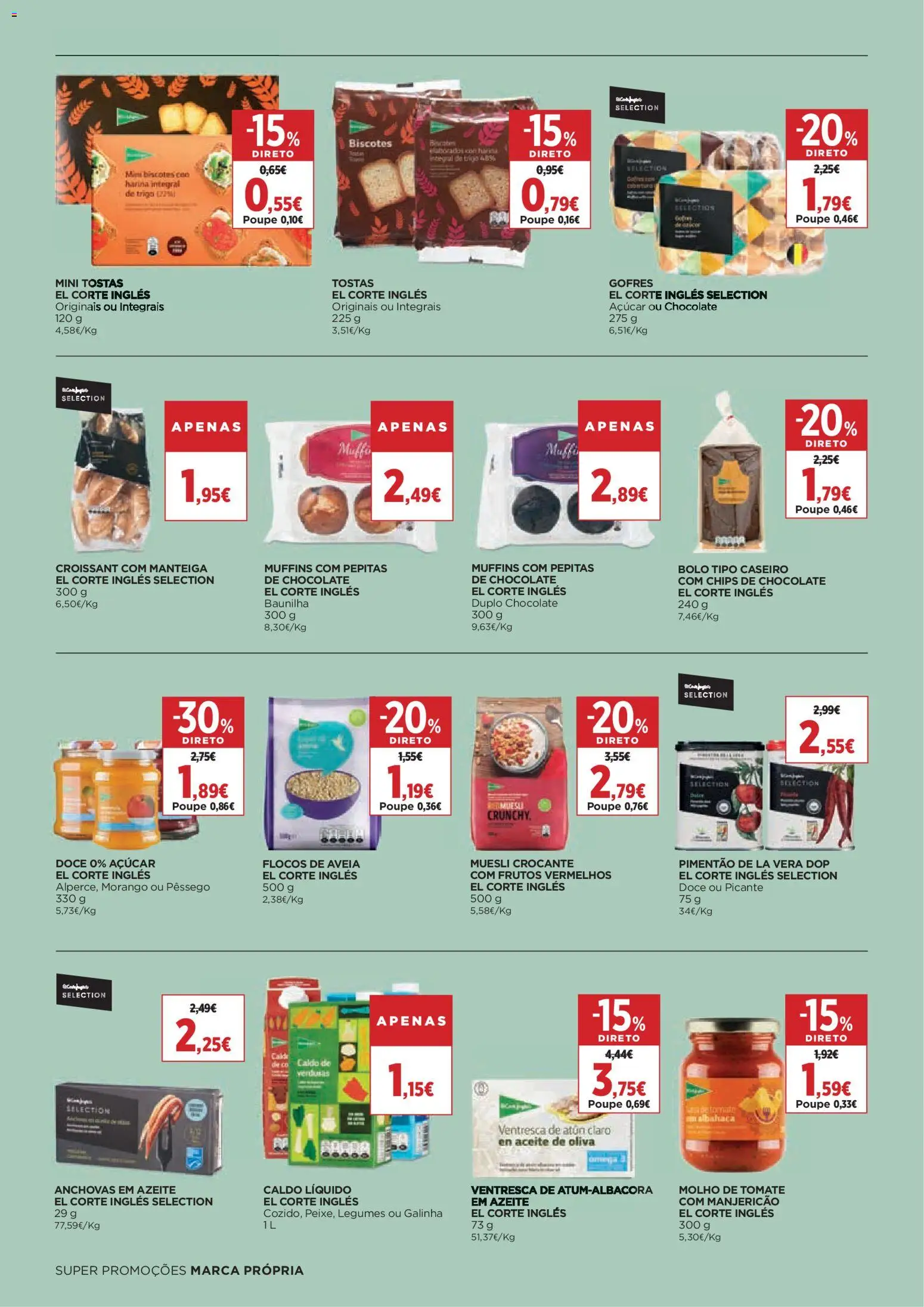 El Corte Ingles folheto │ válido de 30.01.2026 | Página: 8 | Produtos: Molho de tomate, Aveia, Bolo, Pimentão