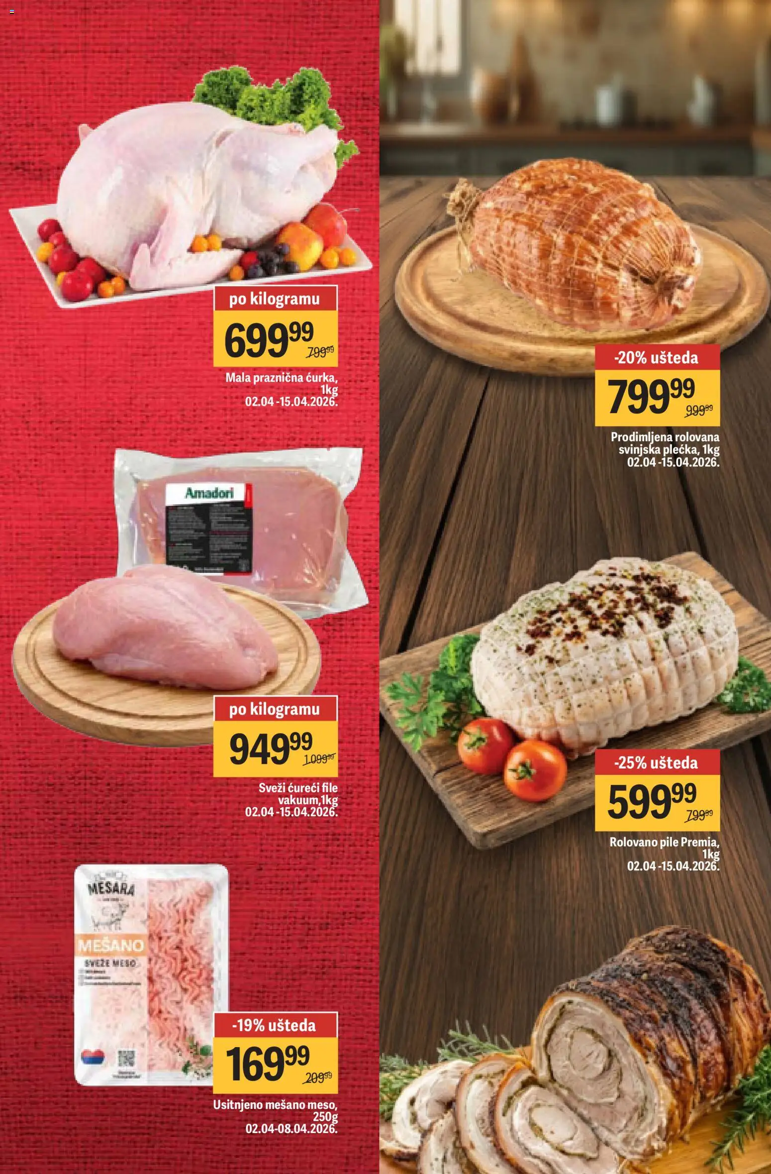 Maxi katalog - važi od 02.04.2026 | Strana: 11 | Proizvode: Rolovano pile, Pile, Ćureći file