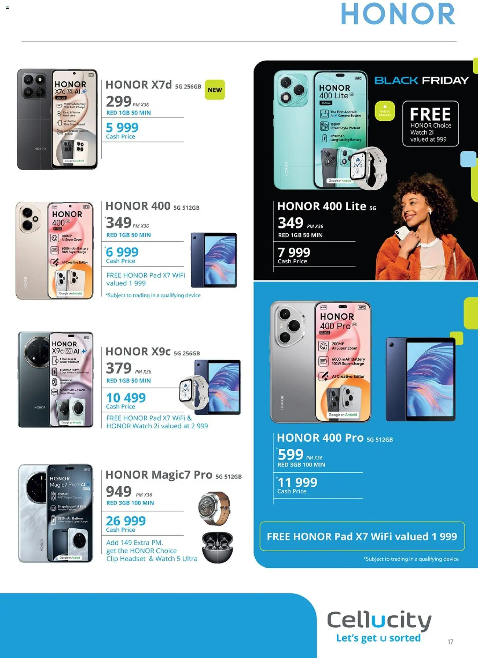 New Cellucity catalogue – valid from 07.11.2025 | Page: 17 | Products: Headset, Watch, Battery, Water