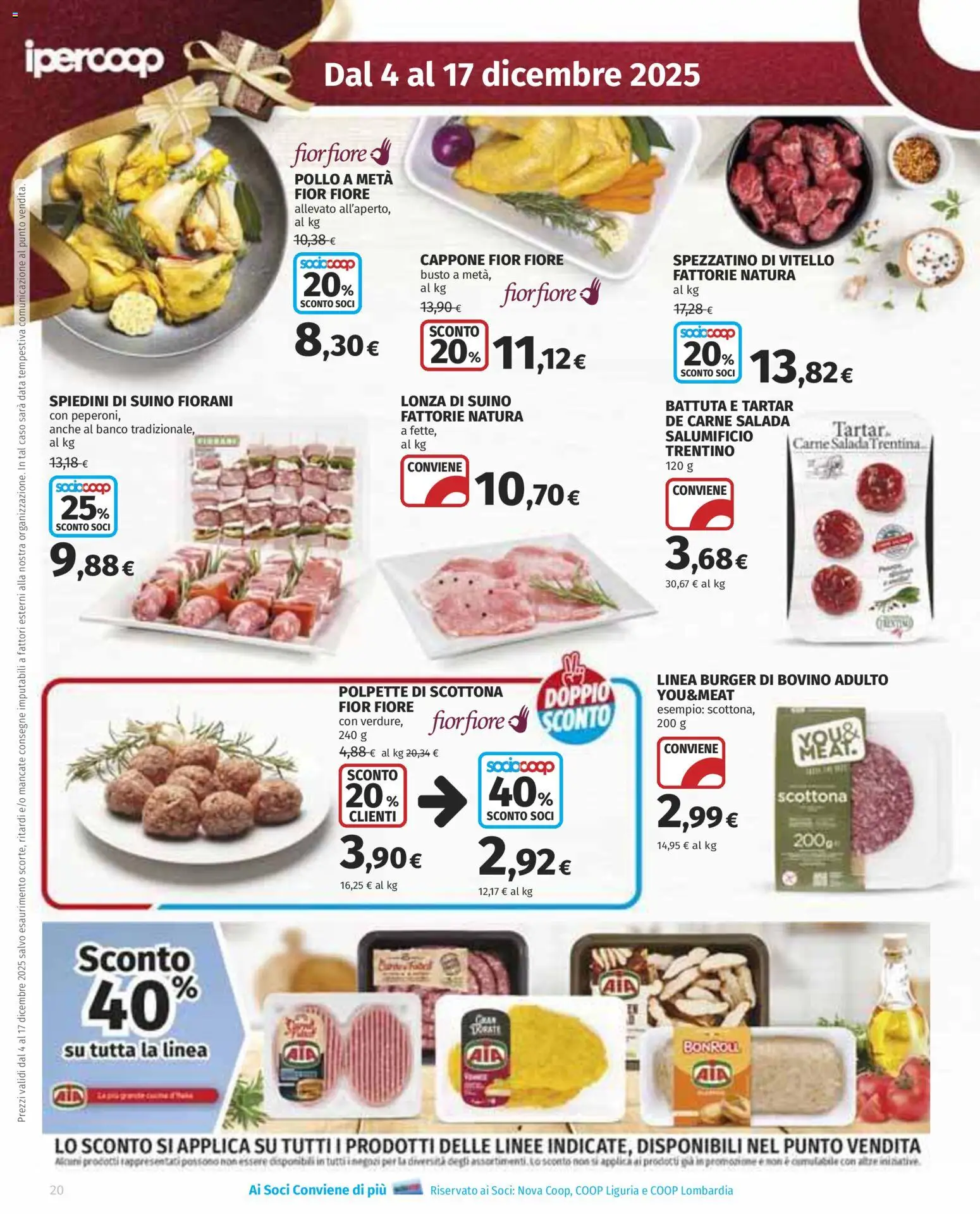 Volantino Ipercoop del 04.12.2025 | Pagina: 20 | Prodotti: Pollo, Suino, Vitello, Polpette