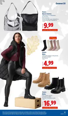 Pré-visualização Esmara Botins, Botins Chelsea modernos com elástico na lateral Tam. 36 ao 40 consoante modelo válido de 08.09.2025 | Página: 17 | Produtos: Algodão, Botins, Meias