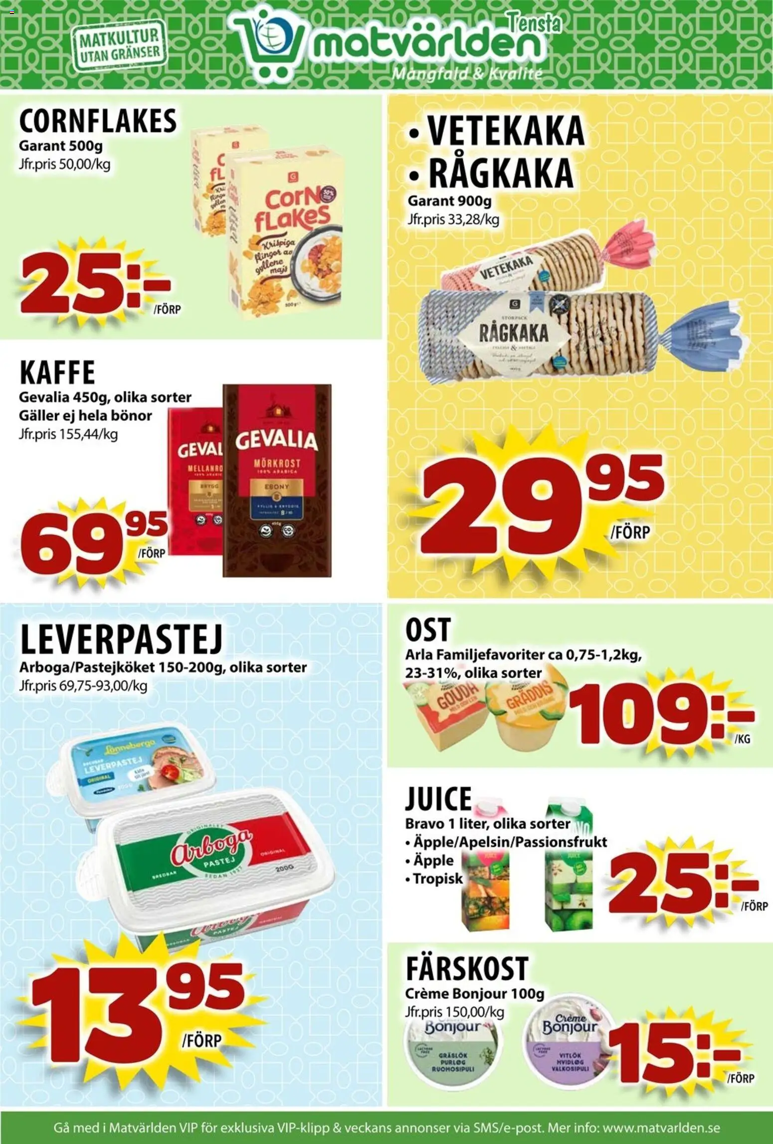Matvärlden reklamblad aktuell från 08.12.2025 | Sida: 5 | Produkter: Gräslök, Kaffe, Vitlök, Äpple