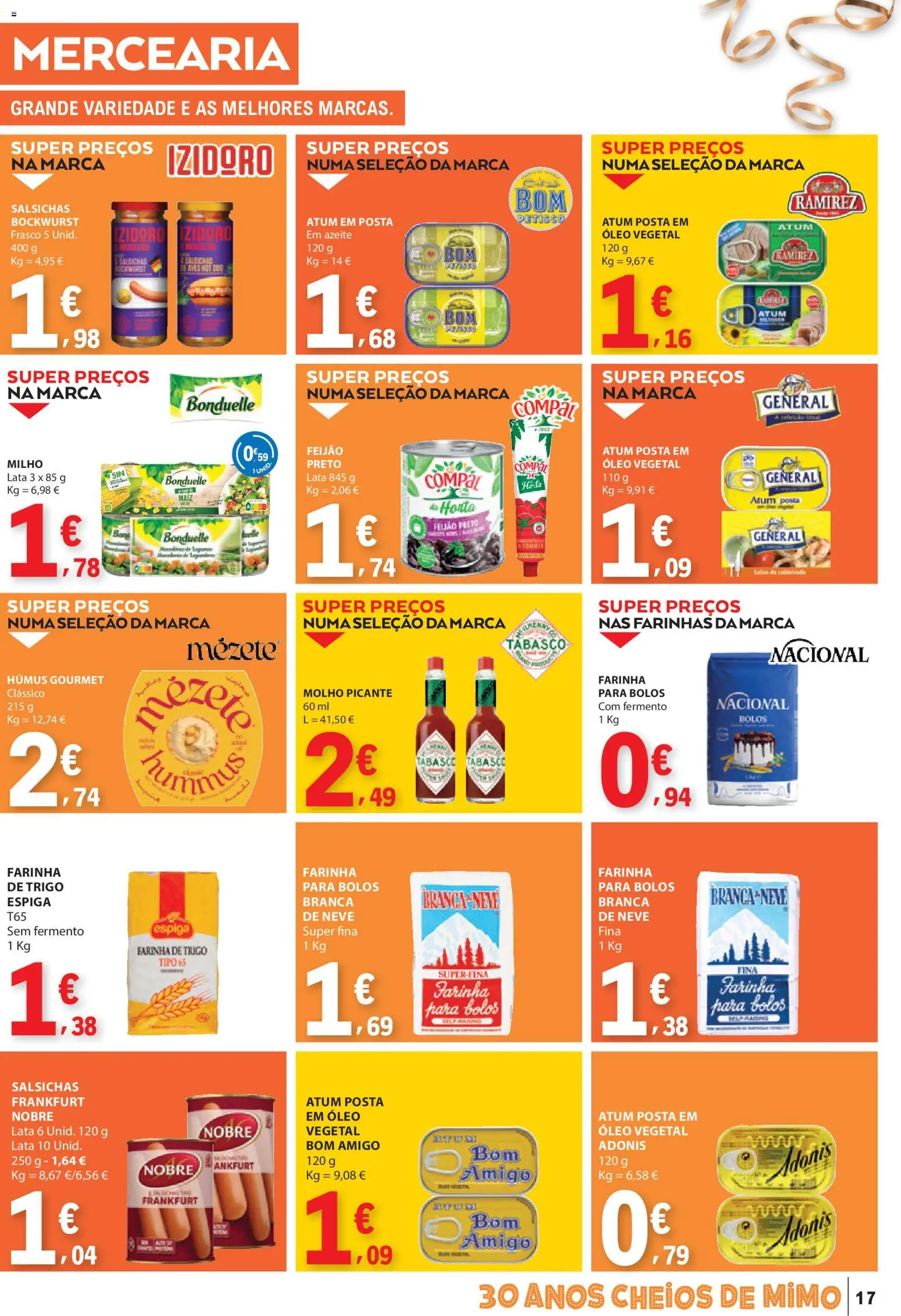 E.Leclerc folheto │ válido de 26.12.2025 | Página: 17 | Produtos: Atum, Azeite, Farinha de trigo, Óleo