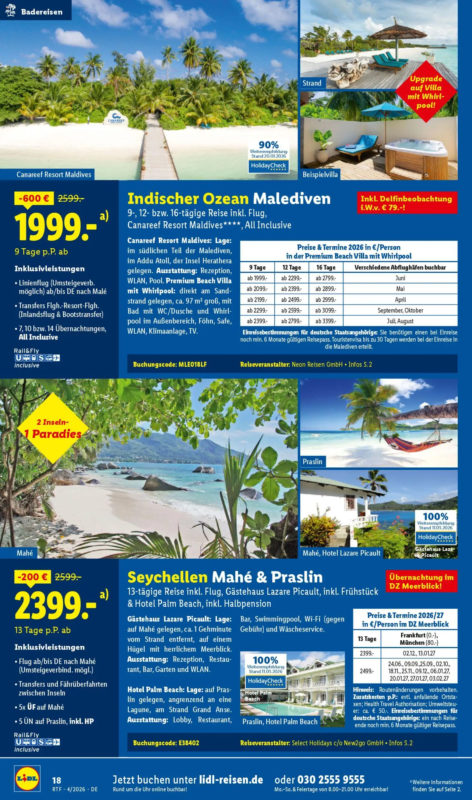 Lidl Reisen Prospekt 	 – gültig ab 11.04.2026 | Seite: 18 | Produkte: HP, Bad, Uhr