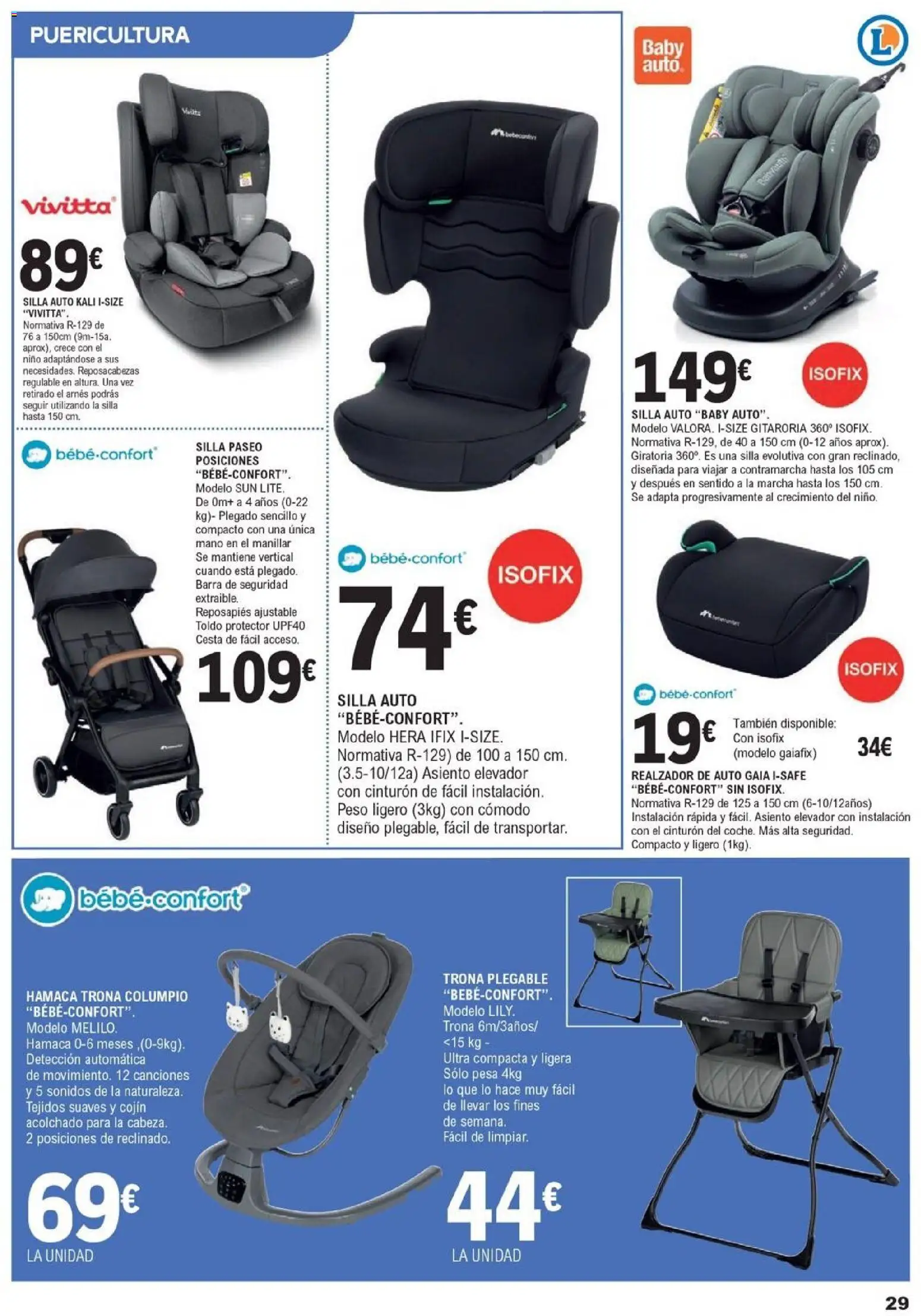 E.Leclerc folleto │ válido desde el 05.11.2025 | Página: 29 | Productos: Cinturón, Peso, Cojín, Silla