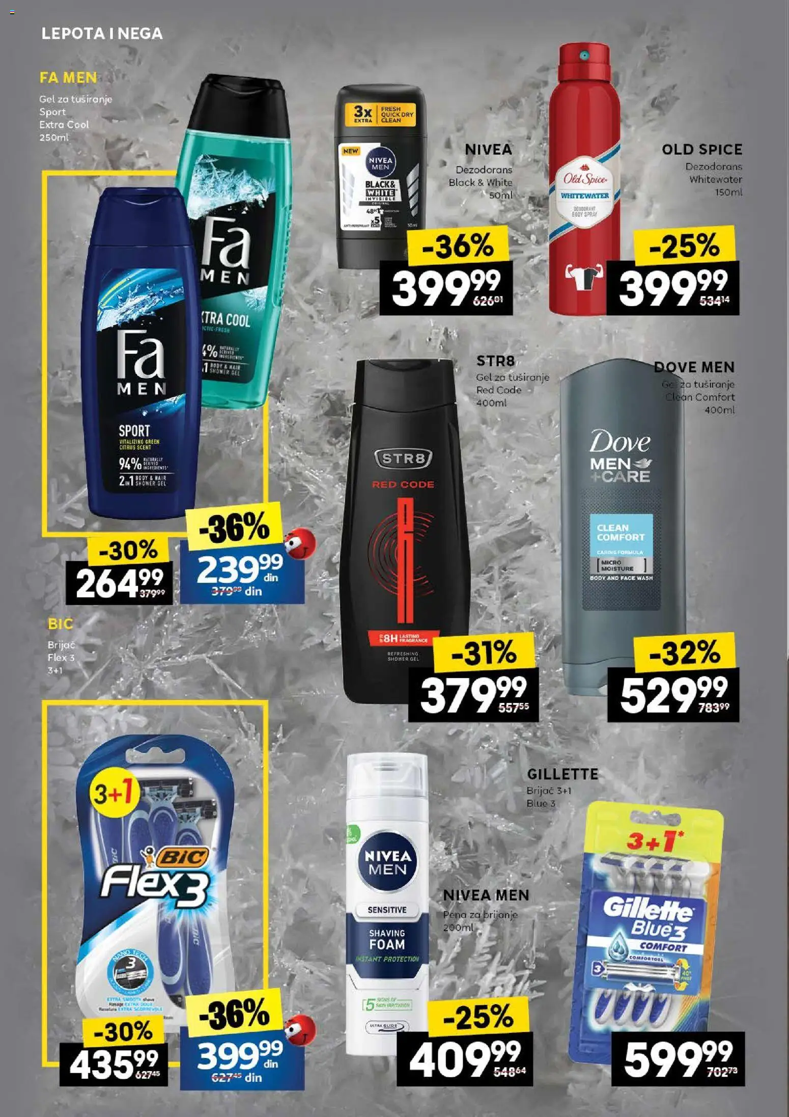 Roda katalog - važi od 27.11.2025 | Strana: 4 | Proizvode: Gillette, Nivea Men, Dove, Dezodorans
