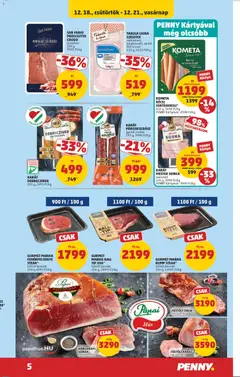 SAN FABIO PROSCIUTTO CRUDO, szeletelt 100 g, 5990 Ft/kg - amely érvényes a következő dátumtól: 18.12.2025 | Oldal: 7