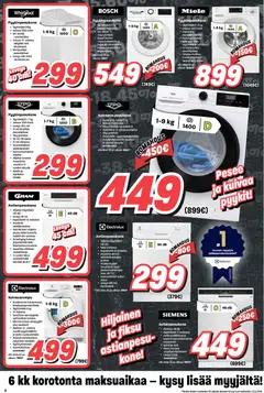 Veikon Kone-mainoslehti voimassa 20.04.2026 alkaen | Sivu: 6 | Tuotteet: Pesukone, Kuivausrumpu, Astianpesukone, Kuivaava pesukone