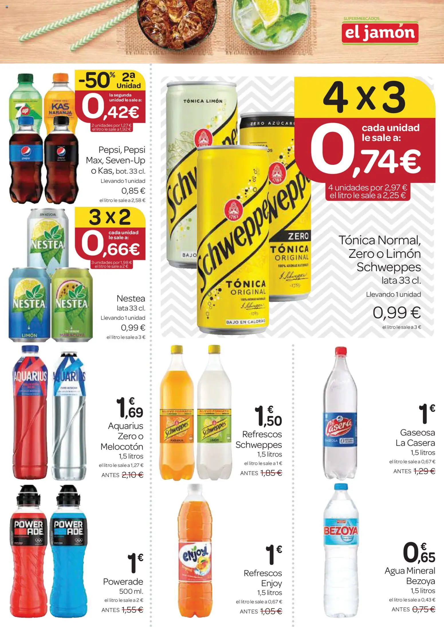 Supermercados El Jamón folleto │ válido desde el 29.01.2026 | Página: 21 | Productos: Jamón, Agua mineral, Gaseosa