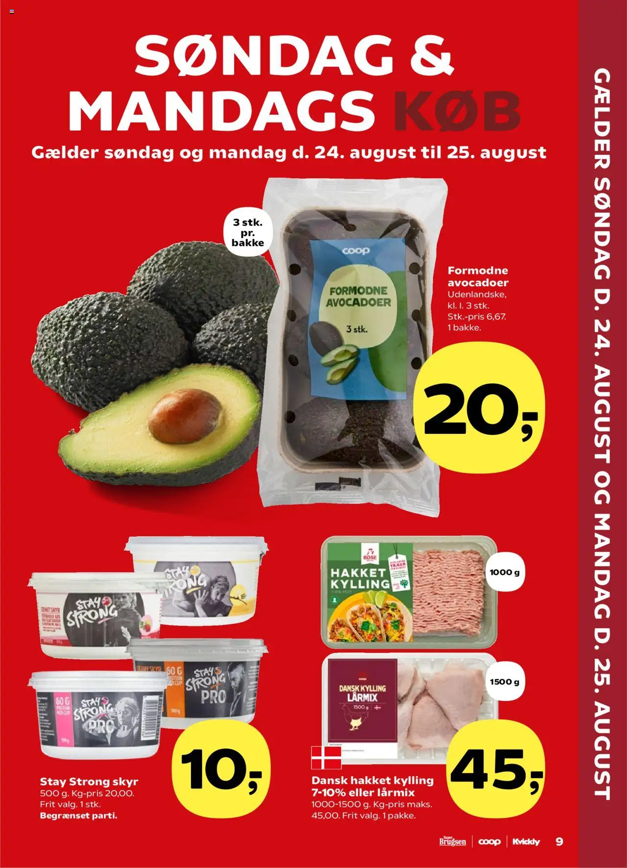 Kvickly Tilbudsavis gyldig fra 22.08.2025 | Side: 9 | Produkter: Skyr