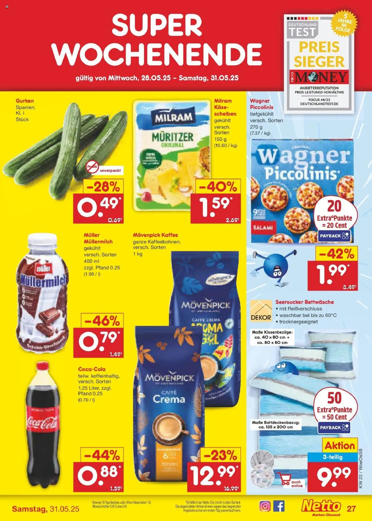 Netto Marken-Discount prospekt Gemmingen	 - gültig ab dem 26.05.2025 | Seite: 45 | Produkte: Bettwäsche, Milram, Müllermilch, Muller mullermilch