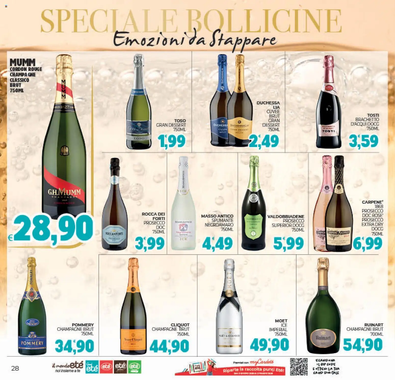 Volantino Eté del 27.12.2025 | Pagina: 28 | Prodotti: Tè, Prosecco, Spumante, Champagne