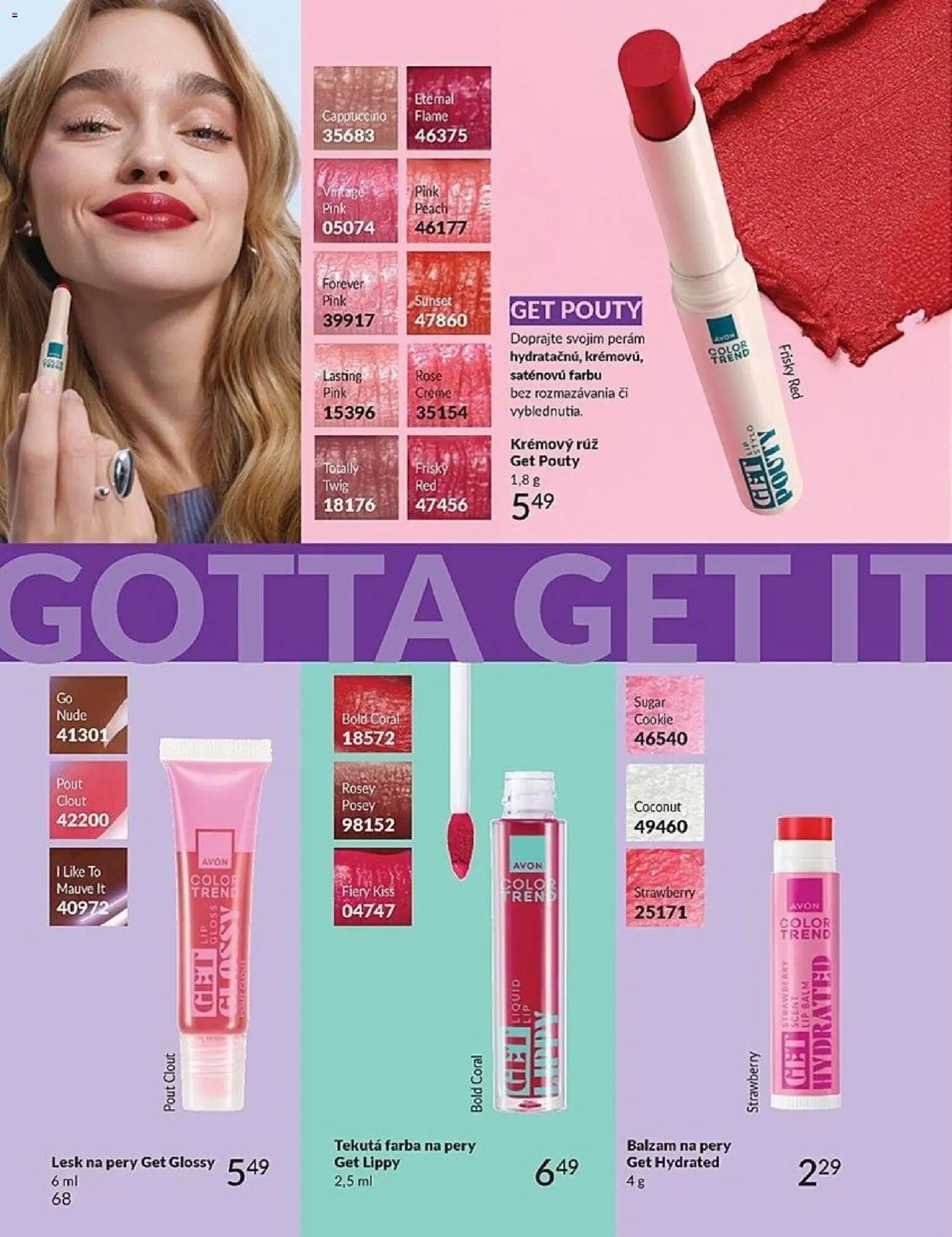 Nové Avon akcie – leták je platný od 01.05.2026 | Strana: 68 | Produkty: Lesk na pery