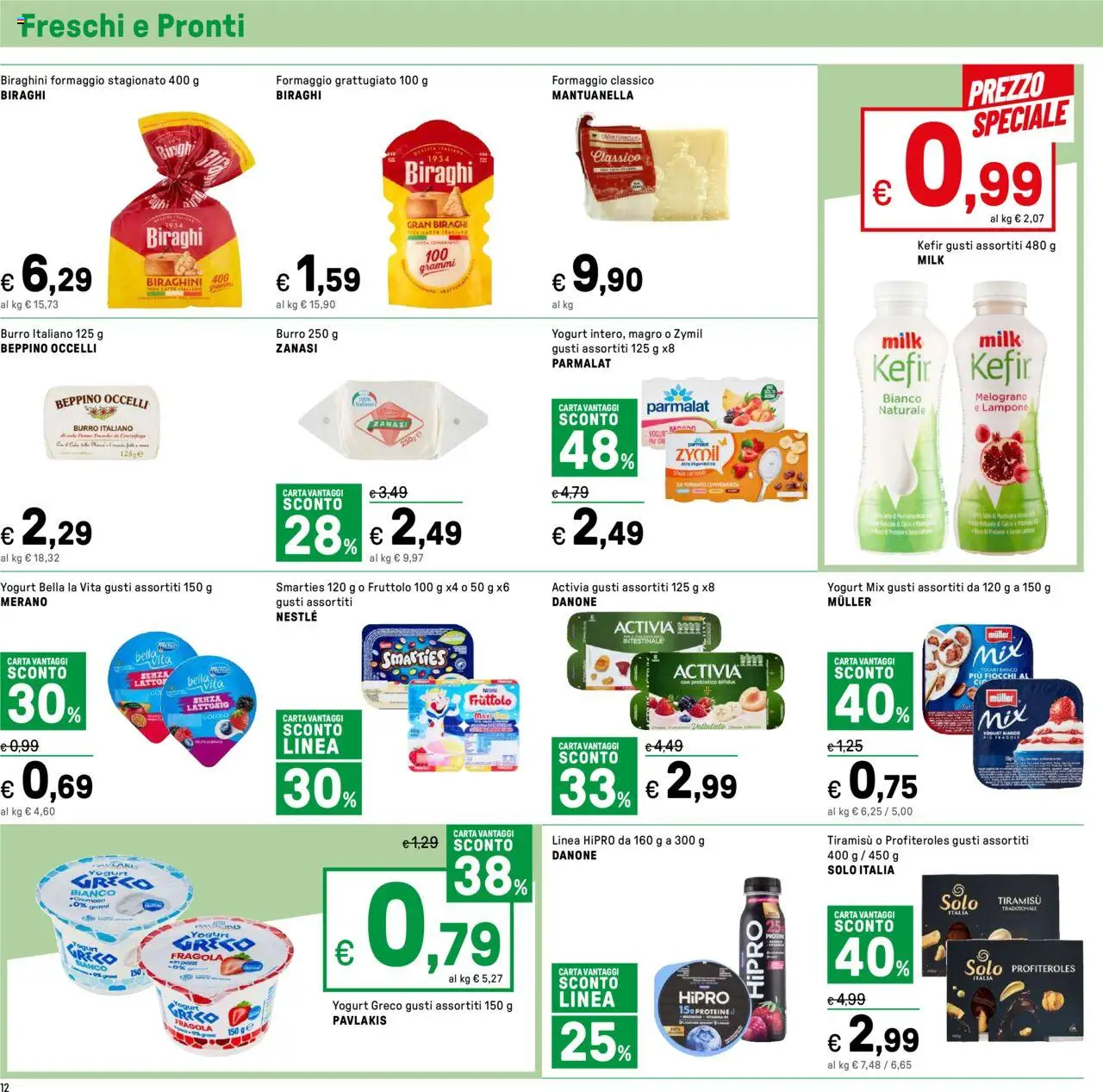 Volantino Iper del 12.09.2025 | Pagina: 14 | Prodotti: Yogurt greco, Yogurt, Formaggio, Burro