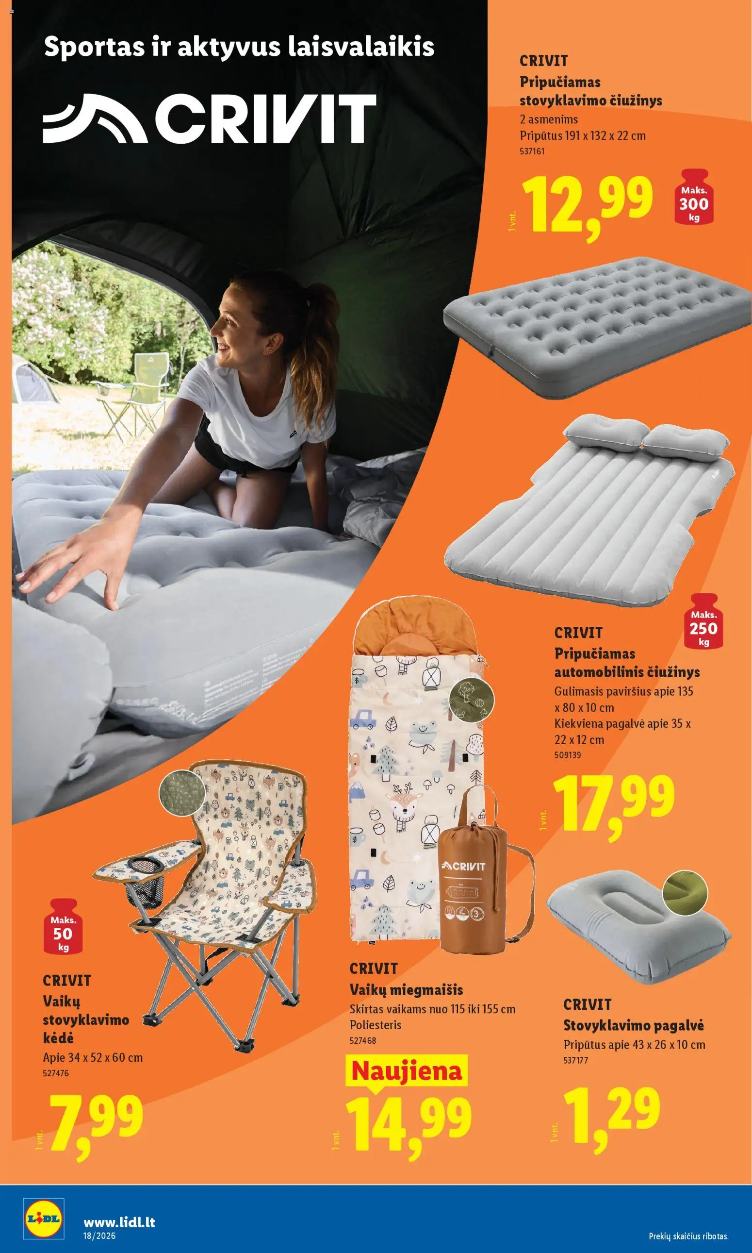 LIDL akcijos nuo 27.04.2026 | Puslapis: 20 | Prekių: Pagalvė, Čiužinys, Kėdė