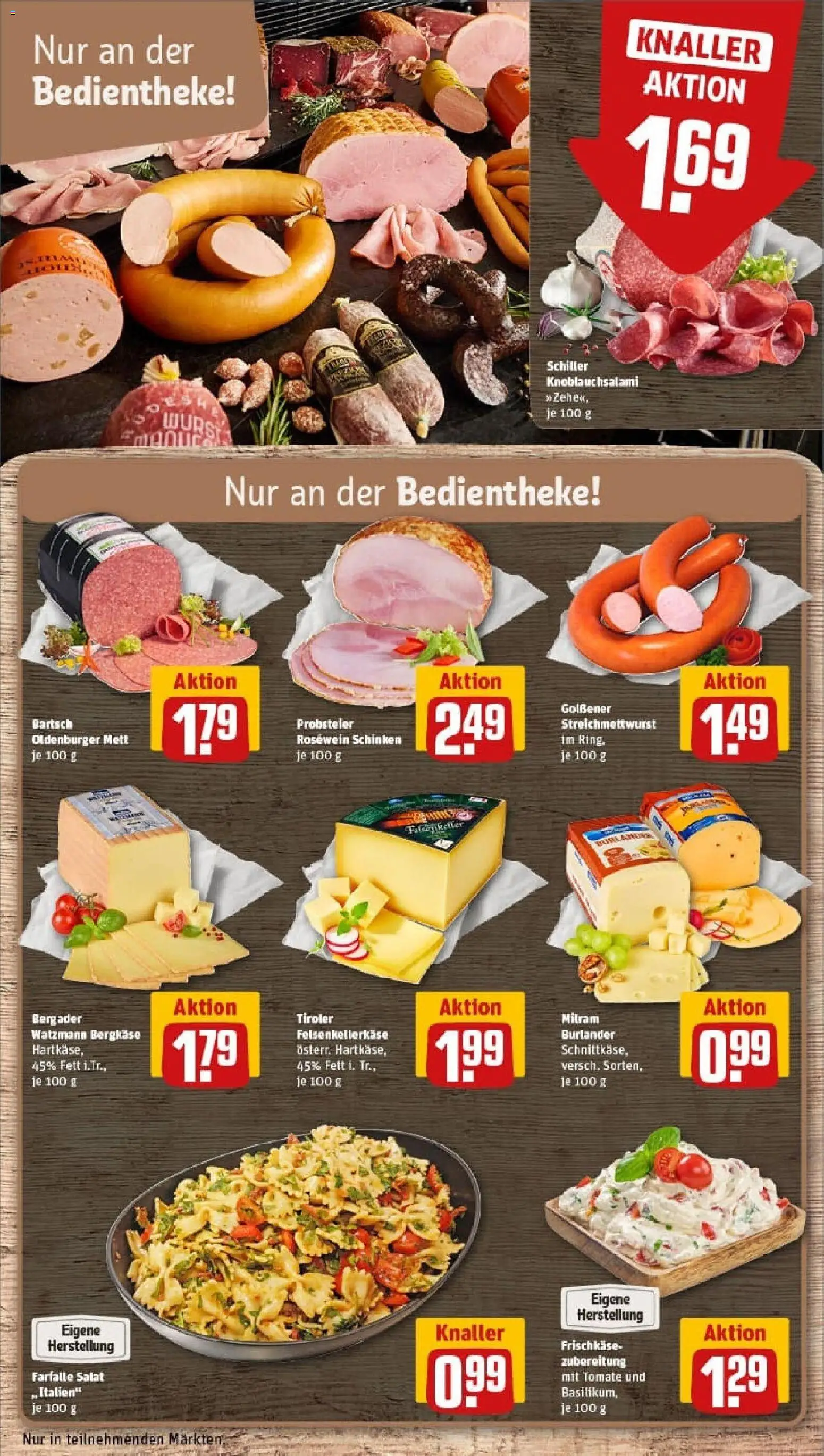 Rewe prospekt Burg	 – gültig ab 26.10.2025 | Seite: 13 | Produkte: Milram, Pasta, Salat, Frischkase