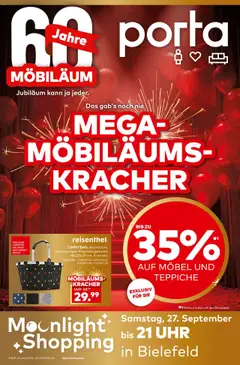 Porta! Mega Möbiläumskracher - Bielefeld ab 21.09.2025 gültig