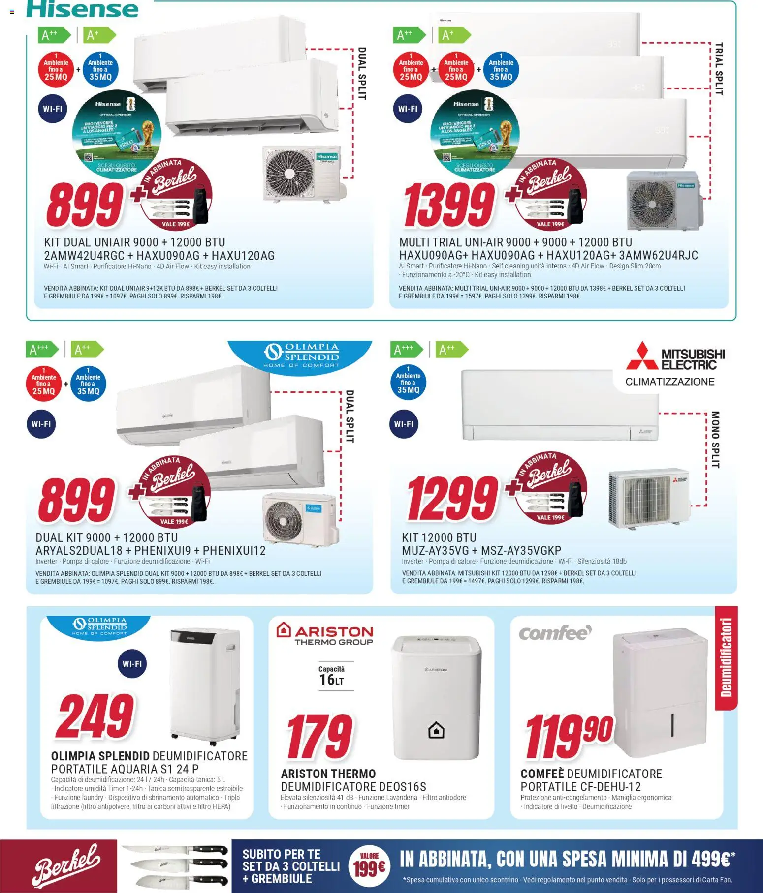 Volantino Trony del 09.04.2026 | Pagina: 14 | Prodotti: Climatizzatore, Deumidificatore, Tè, Tanica