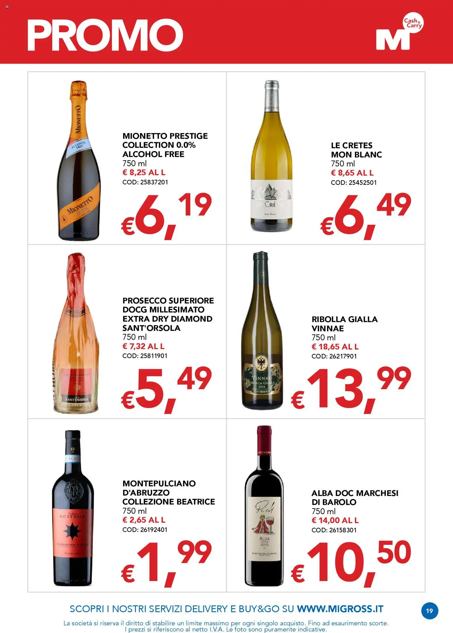 Volantino Migross del 12.03.2026 | Pagina: 19 | Prodotti: Prosecco