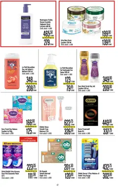 06.11.2025 tarihinden itibaren geçerli olan CarrefourSA kataloğu önizlemesi | Sayfa: 42 | Ürünler: Duş, Sabun, Şeftali, Nektarin