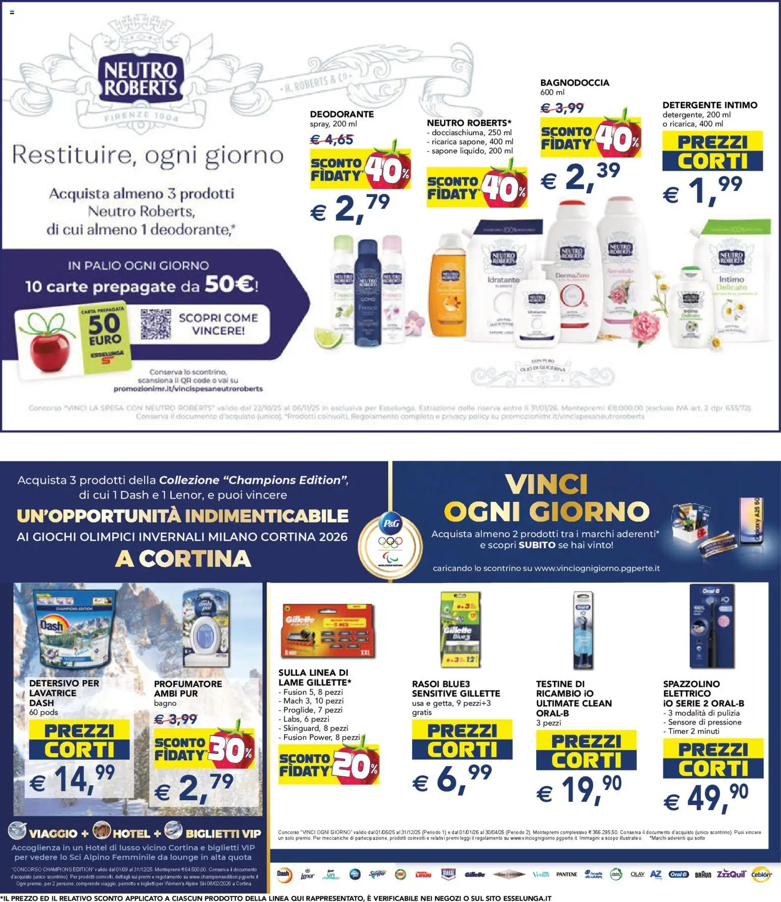 Volantino Esselunga S del 23.10.2025 | Pagina: 31 | Prodotti: Spazzolino, Detergente, Intimo, Lavatrice