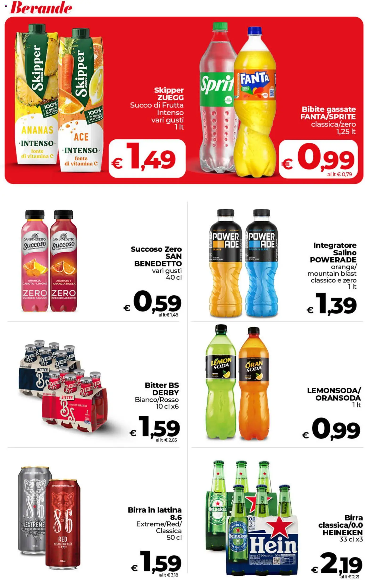 Volantino COOP del 17.03.2026 | Pagina: 35 | Prodotti: Succo, Birra, Bibite, Heineken