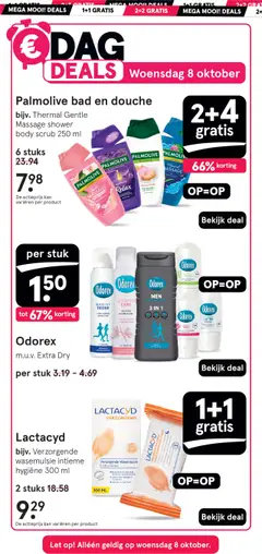 Palmolive bad en douche, bijv. Thermal Gentle Massage shower body scrub 250 ml - Voorbeeld van een folder van Etos, geldig van 06.10.2025 | Pagina: 2
